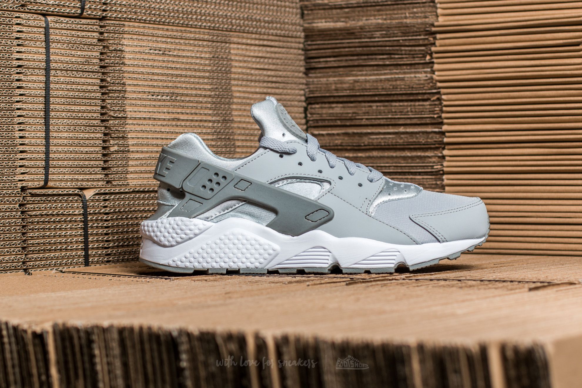 Men's shoes Nike Air Huarache Wolf Grey/ Wolf Grey-Wolf Grey
