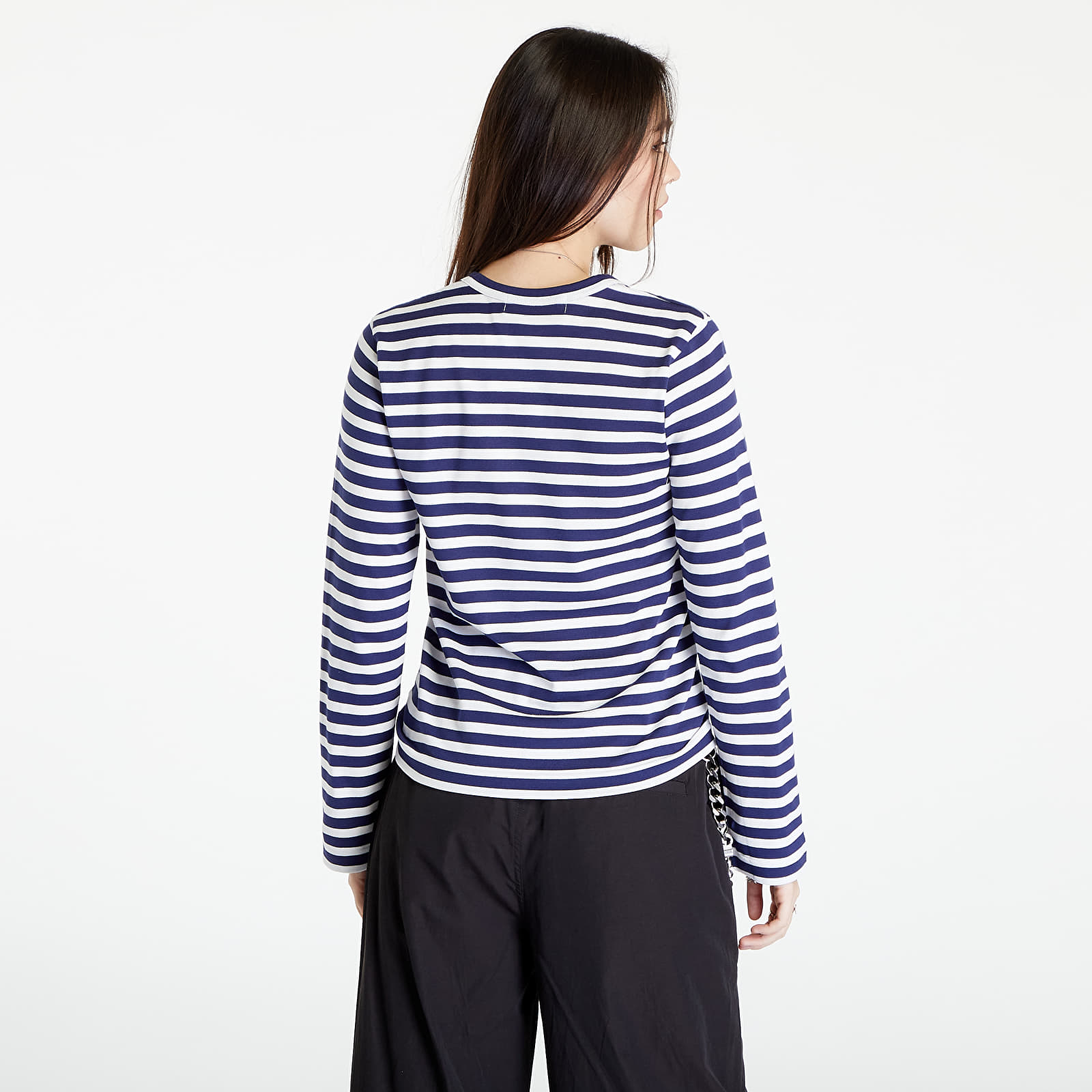 T-Shirts Comme des Garçons PLAY Long Sleeve T-Shirt Navy