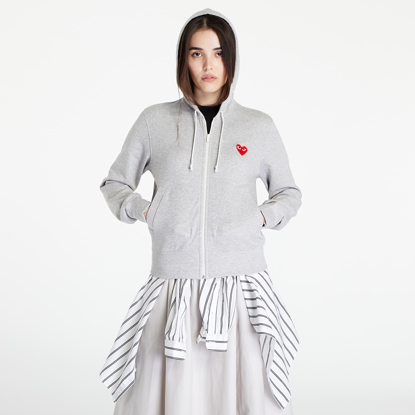 Felpe Comme des Garçons PLAY Knit Sweatshirt Top Grey