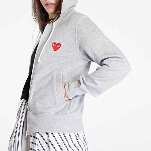 Comme des garcons grey hoodie cheap