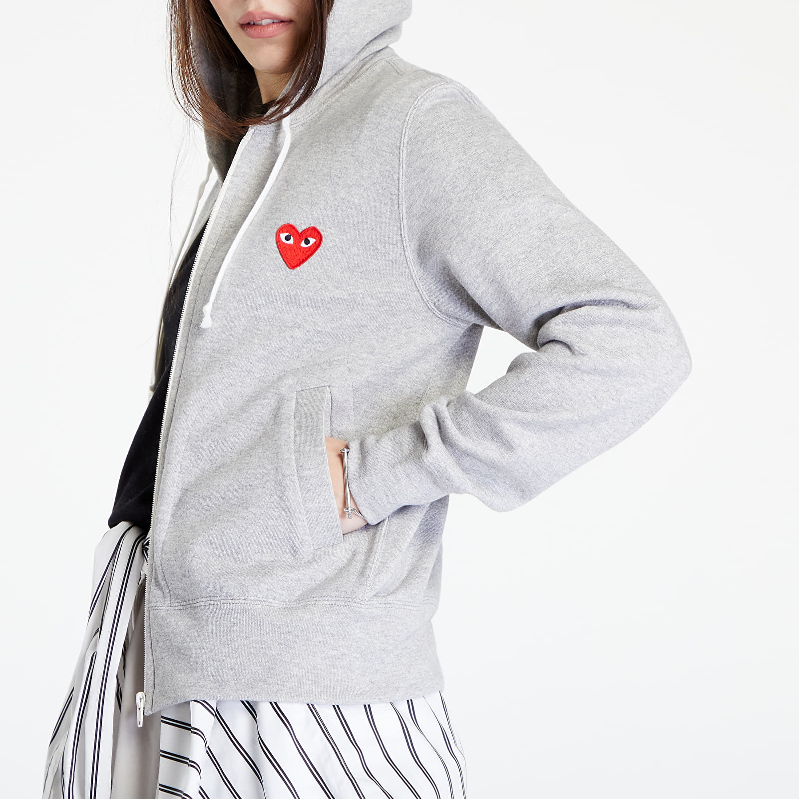 Felpe Comme des Garçons PLAY Knit Sweatshirt Top Grey