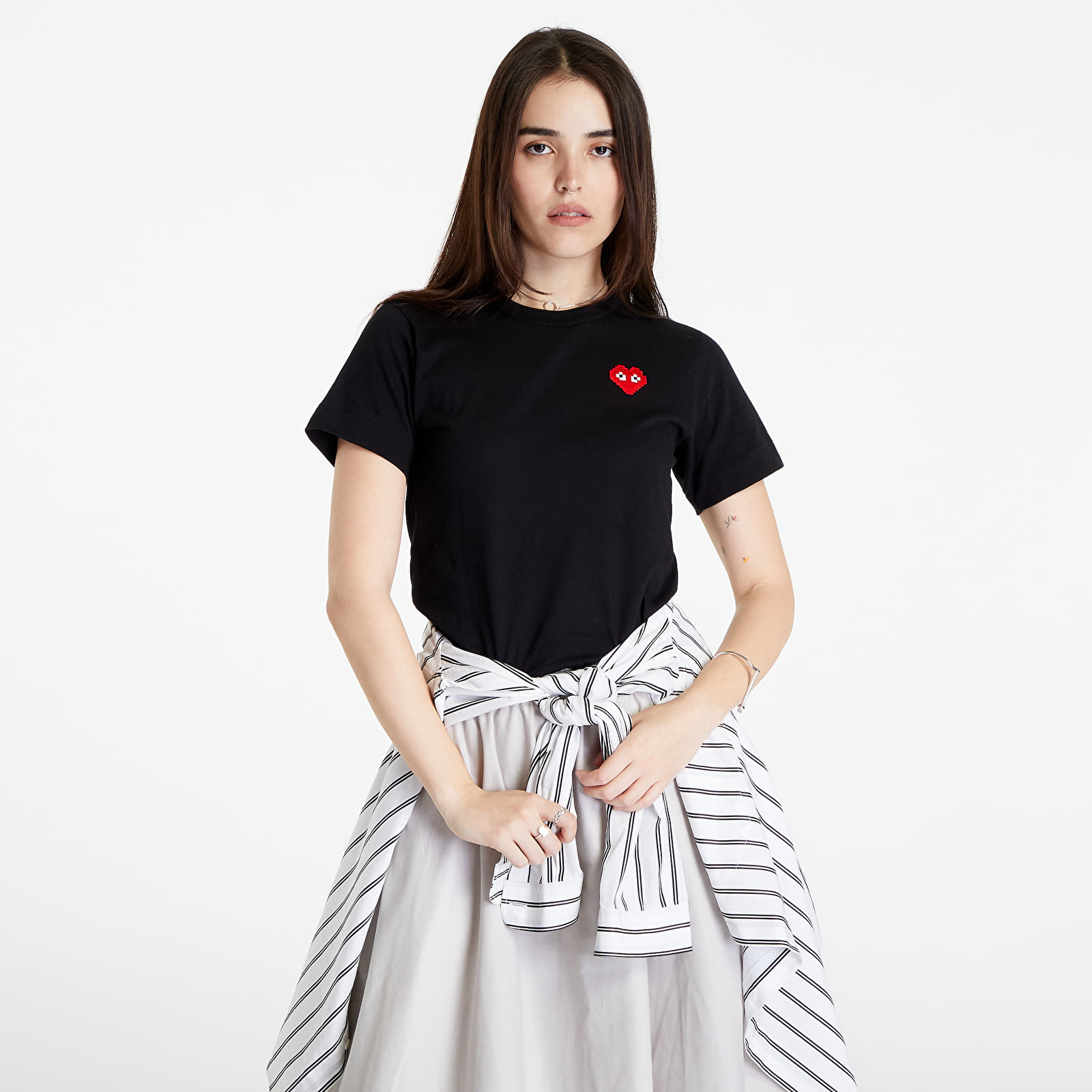 T-shirts Comme des Garçons PLAY Short Sleeve Knit T-Shirt Black