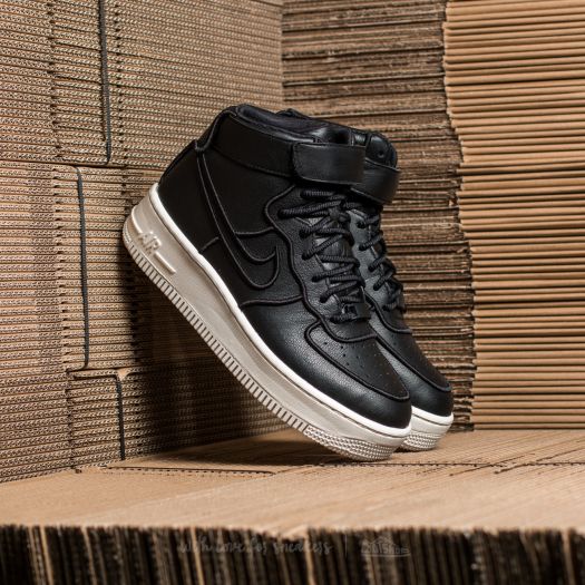 Women s shoes Nike Wmns Air Force 1 Upstep Hi SI Black Black Ivory Footshop