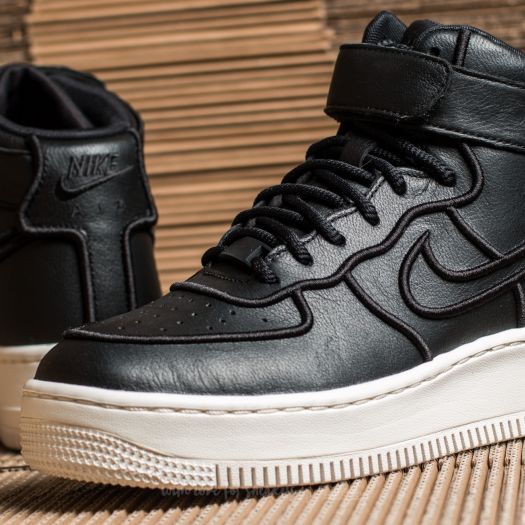 Chaussures et baskets femme Nike Wmns Air Force 1 Upstep Hi SI Black Black Ivory Footshop