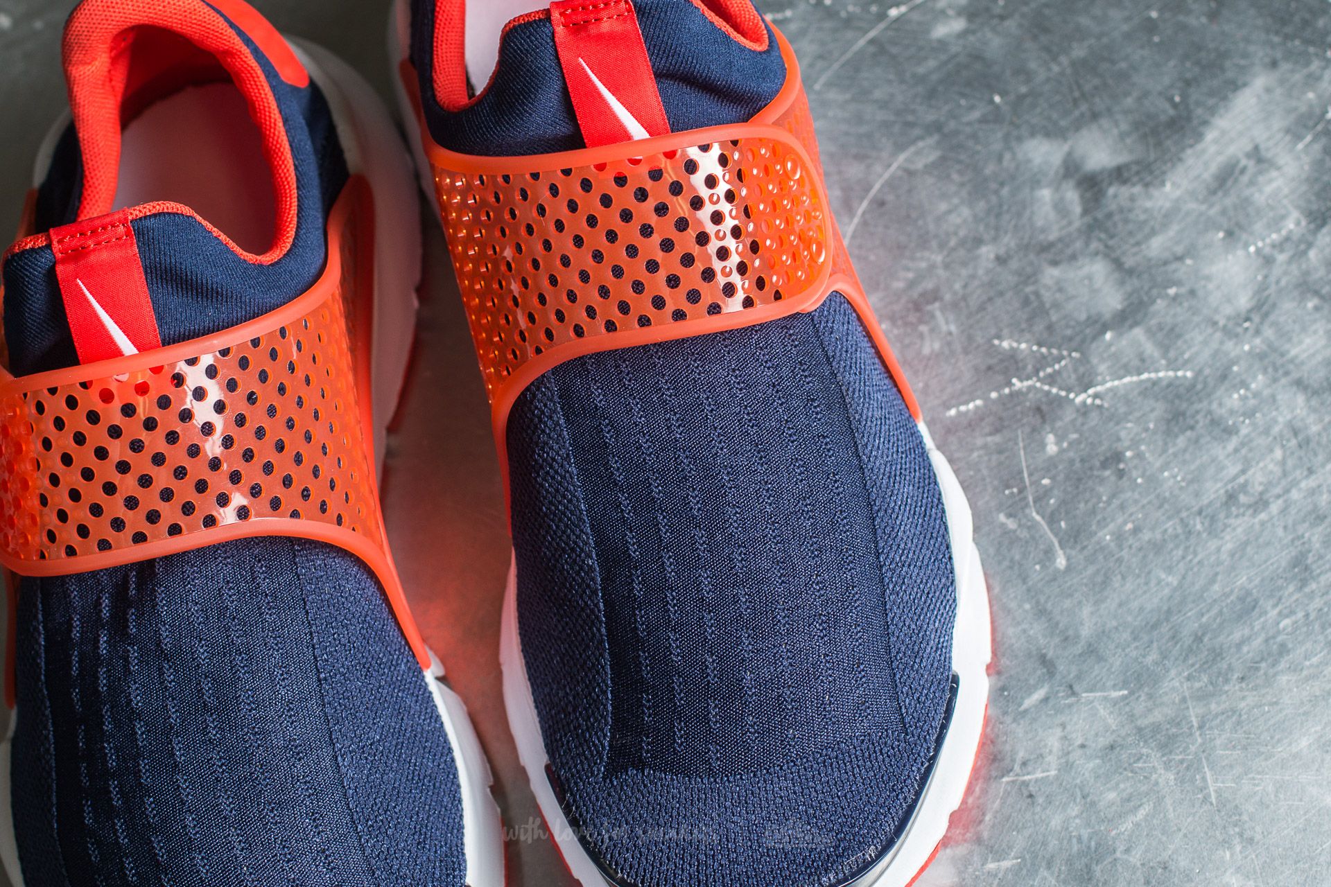 Nike sock dart navy on feet shop