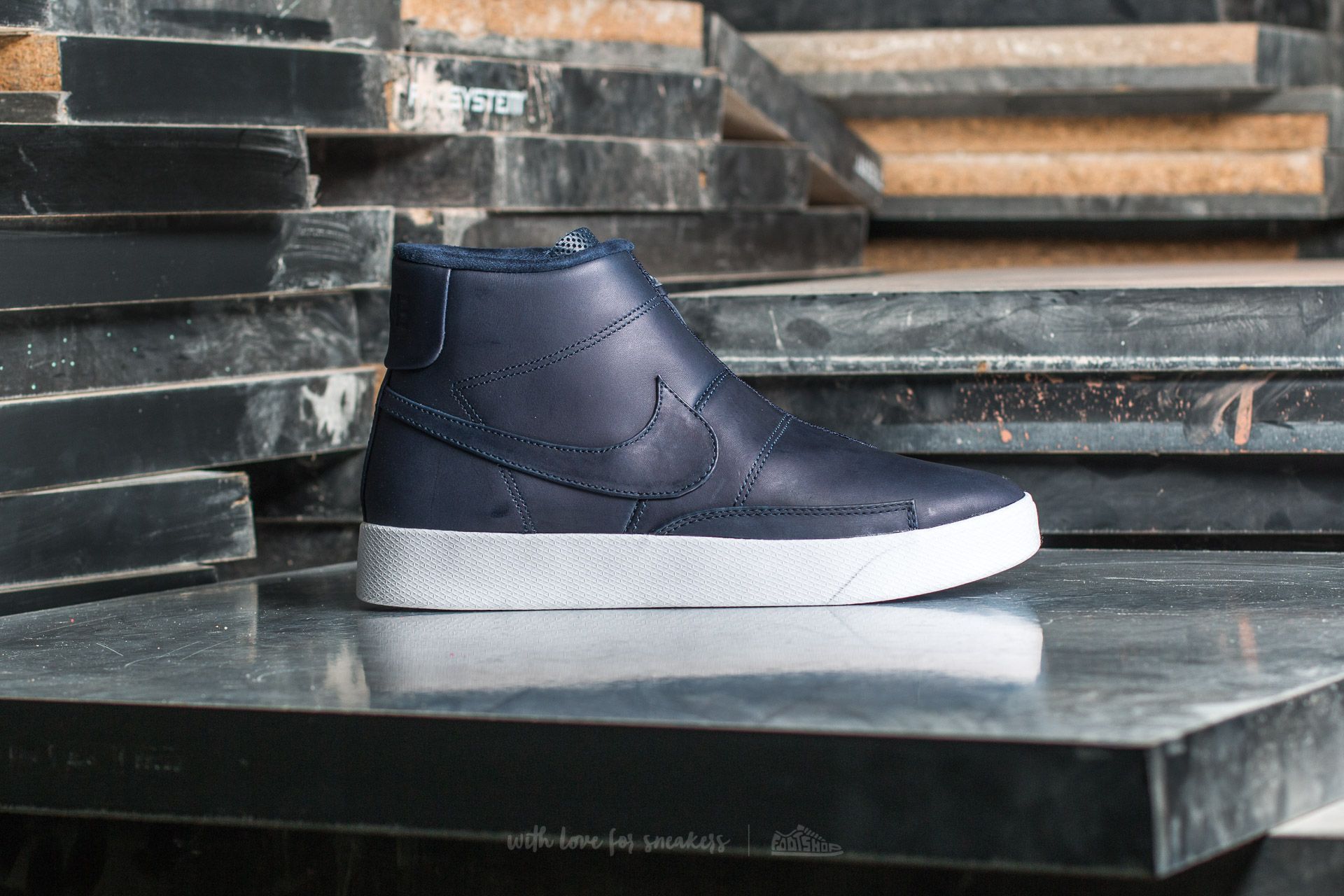 Men s shoes NIKELAB Blazer ADVNCD Obsidian Obsidian White Footshop