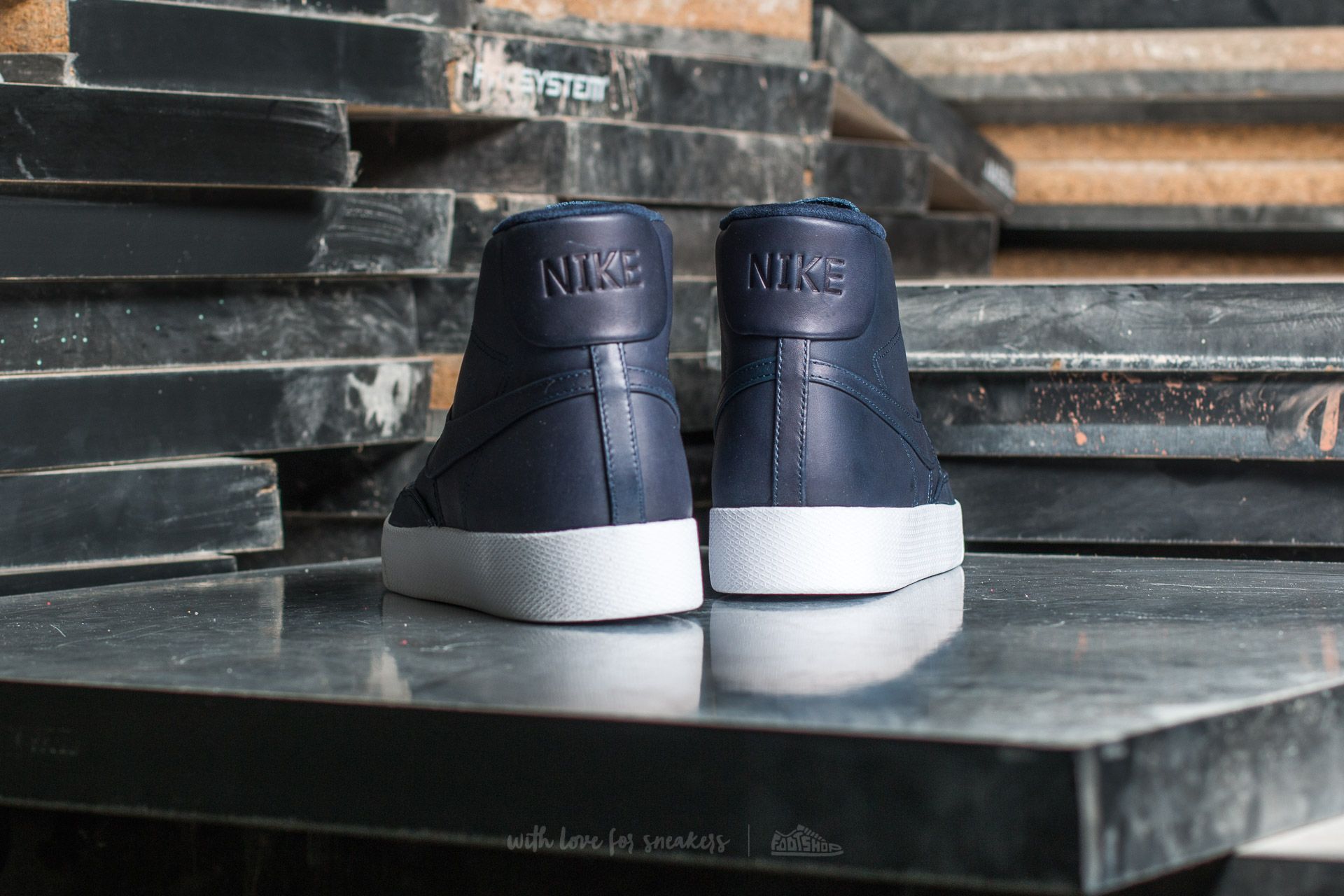 Men s shoes NIKELAB Blazer ADVNCD Obsidian Obsidian White Footshop