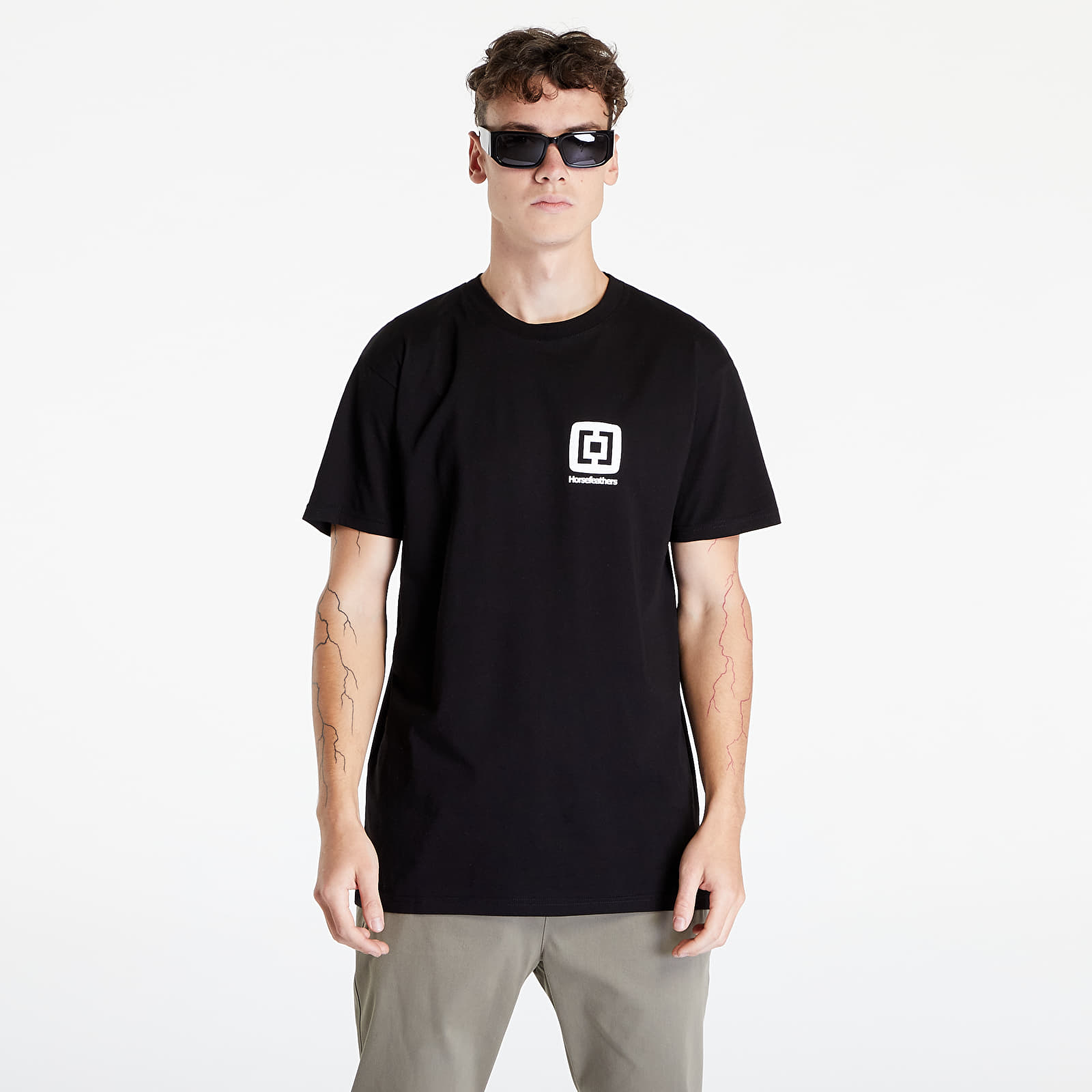 T-Shirts Horsefeathers Mini Logo T-Shirt  Black