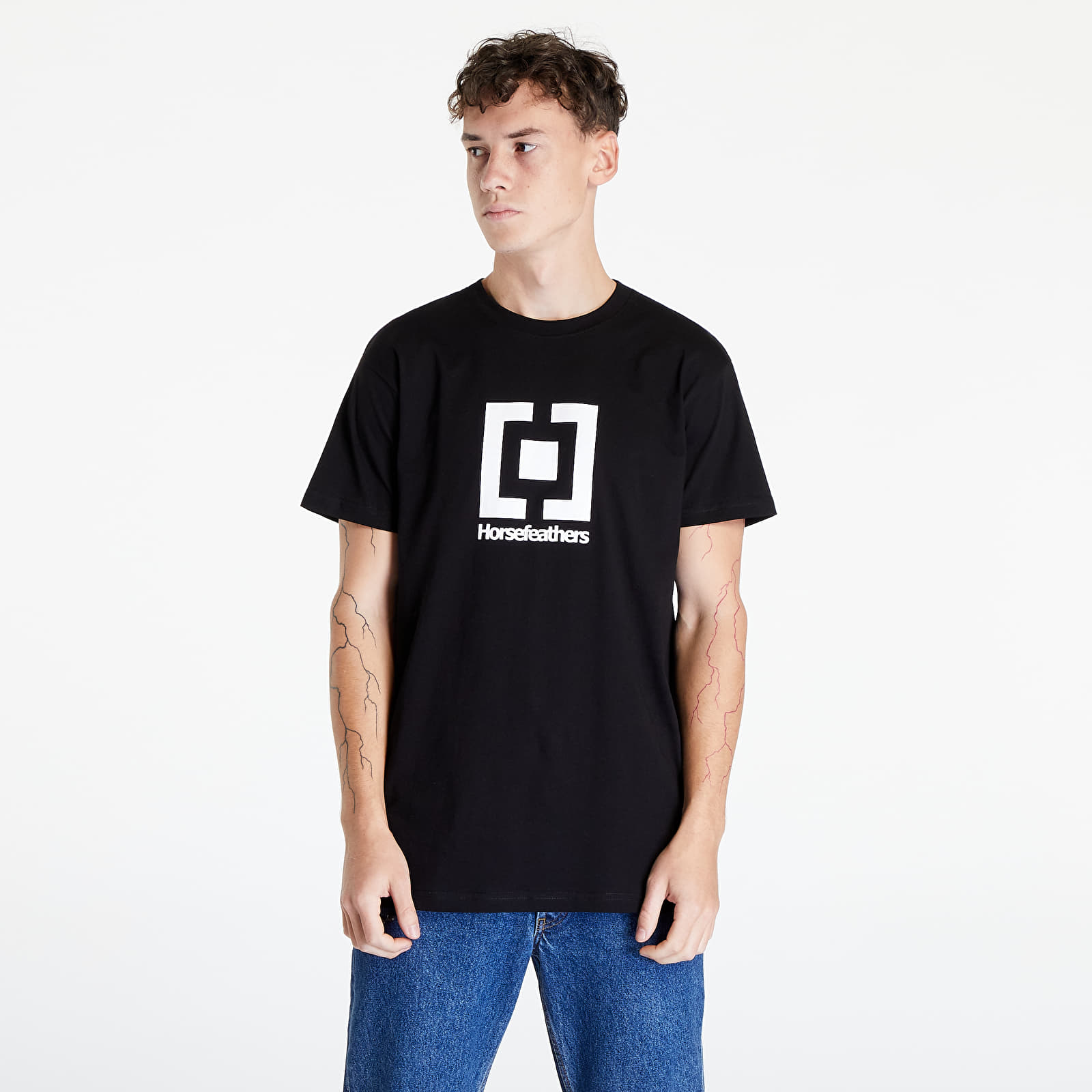 Tričká Horsefeathers Base T-Shirt  Black