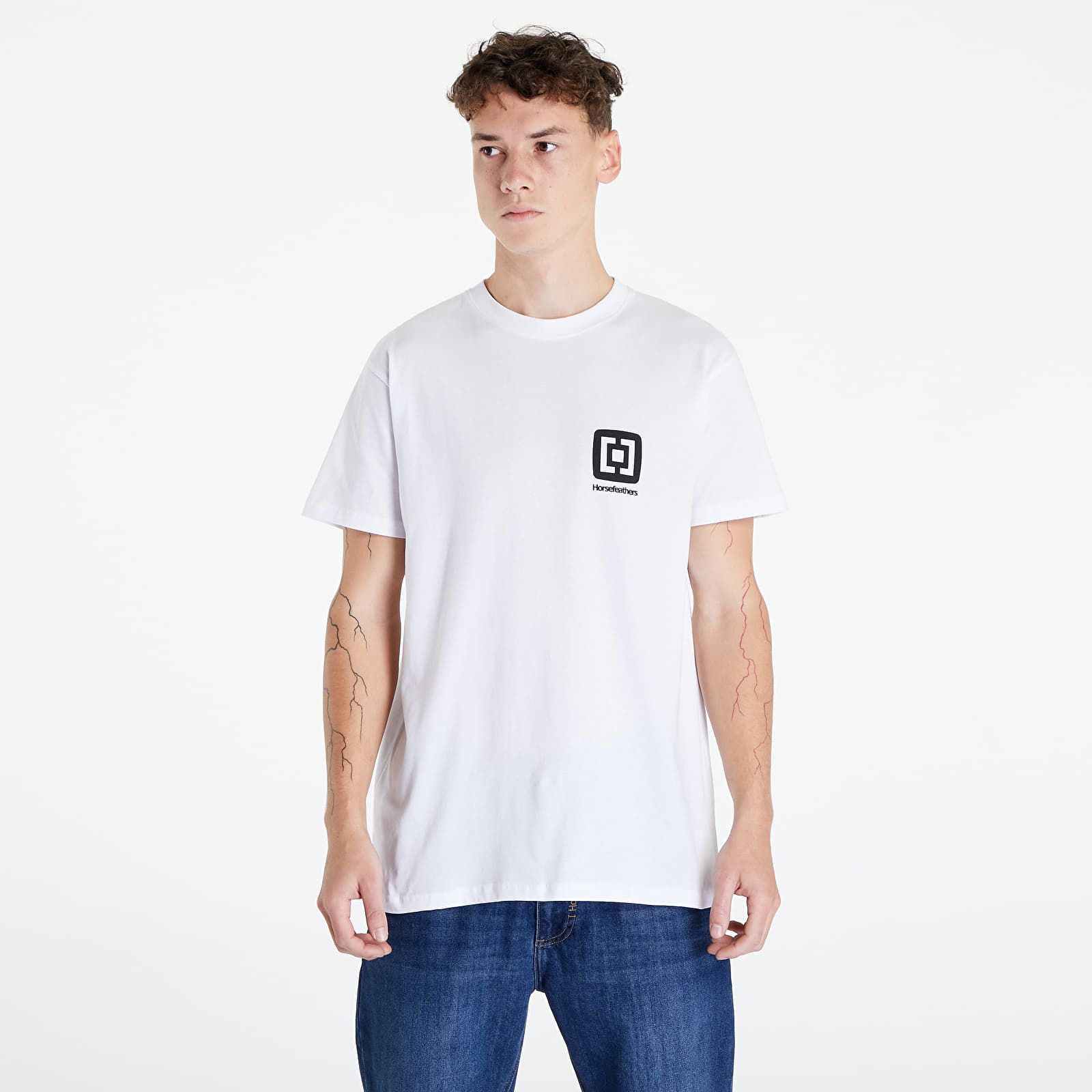 Tričká Horsefeathers Mini Logo T-Shirt White