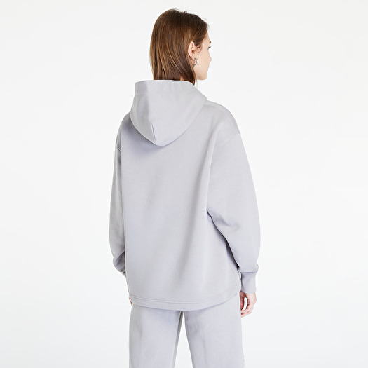 Sweatjacken und Sweatshirts Calvin Klein Jeans Oversized Logo Tape Hoodie  Mercury Grey/ Bright White | Footshop | Kapuzenshirts