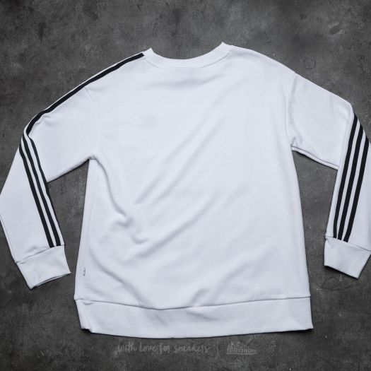 Sudaderas adidas 3-Stripes A-Line Sweat White Footshop
