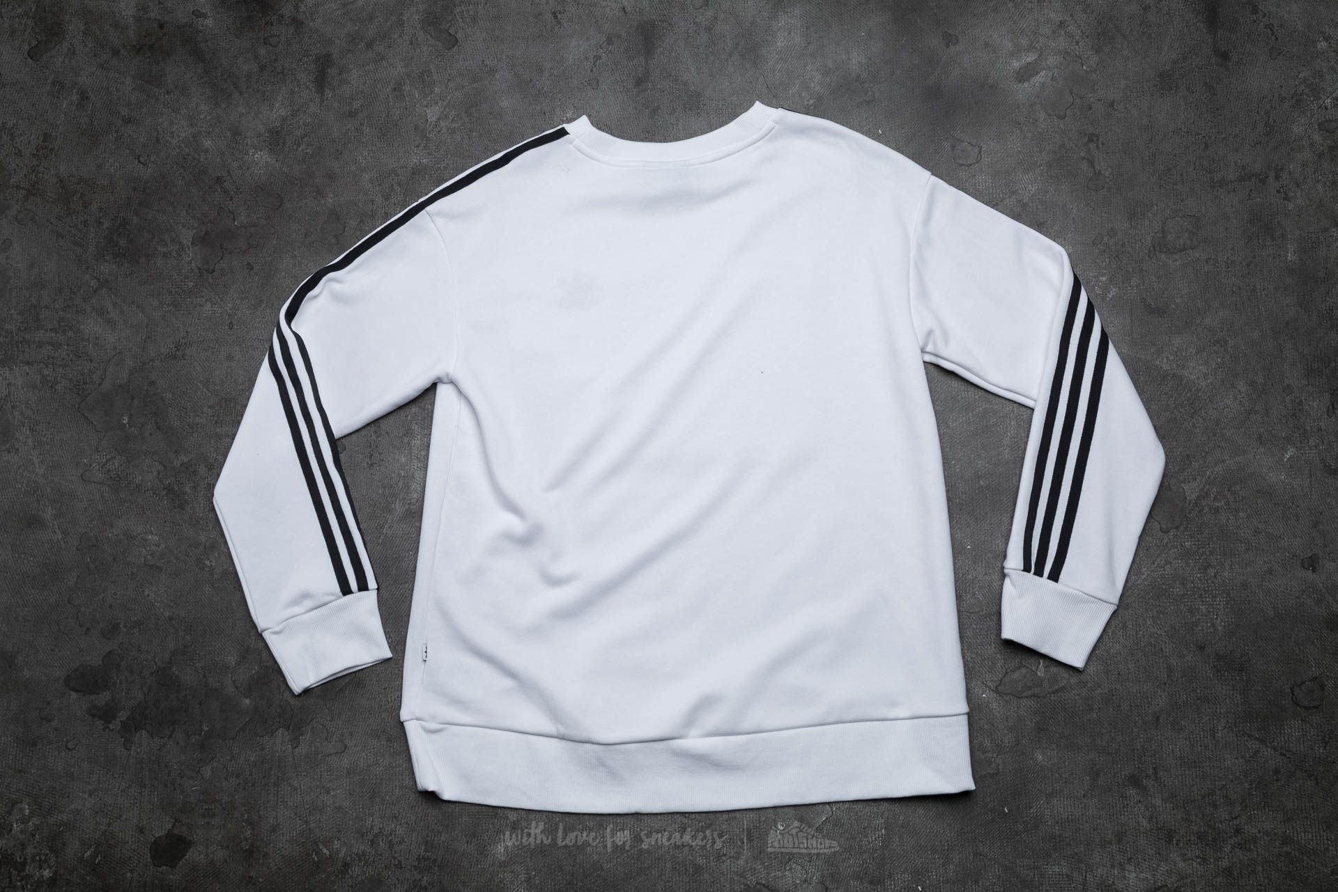 Adidas originals sweatshirt with wrap 3 stripes in whit 2025