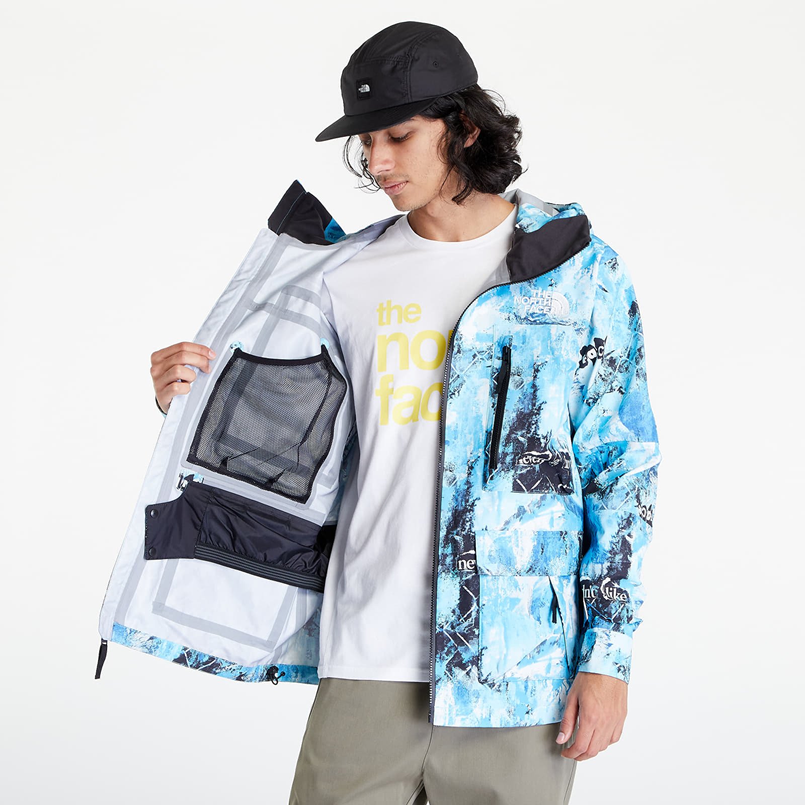 Якета The North Face M Printed Dragline Jacket Blue/ Never a Face Print