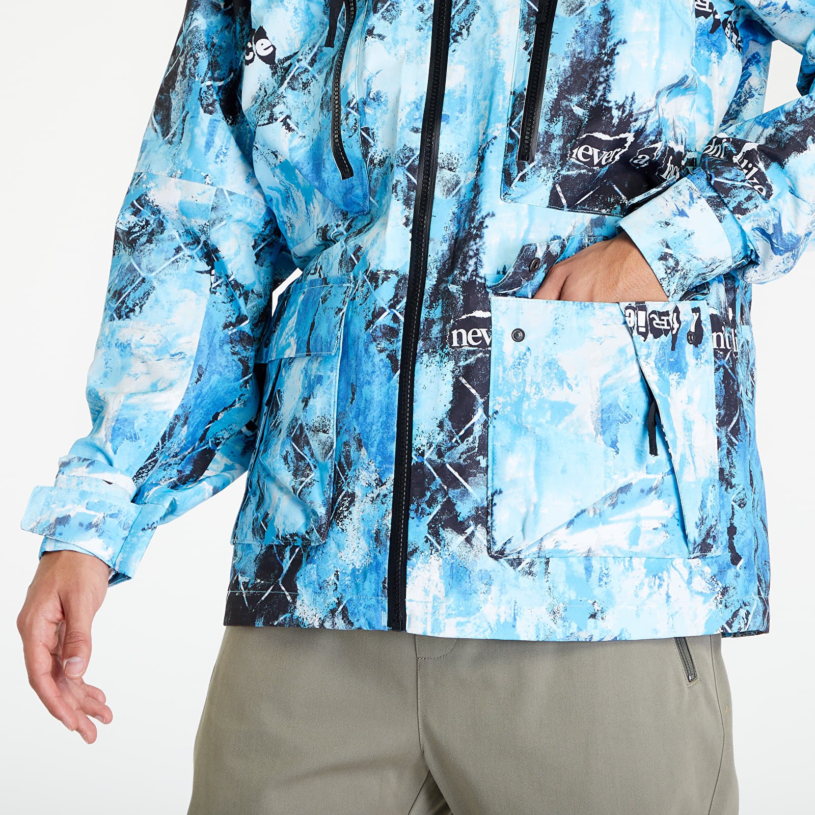 Якета The North Face M Printed Dragline Jacket Blue/ Never a Face Print