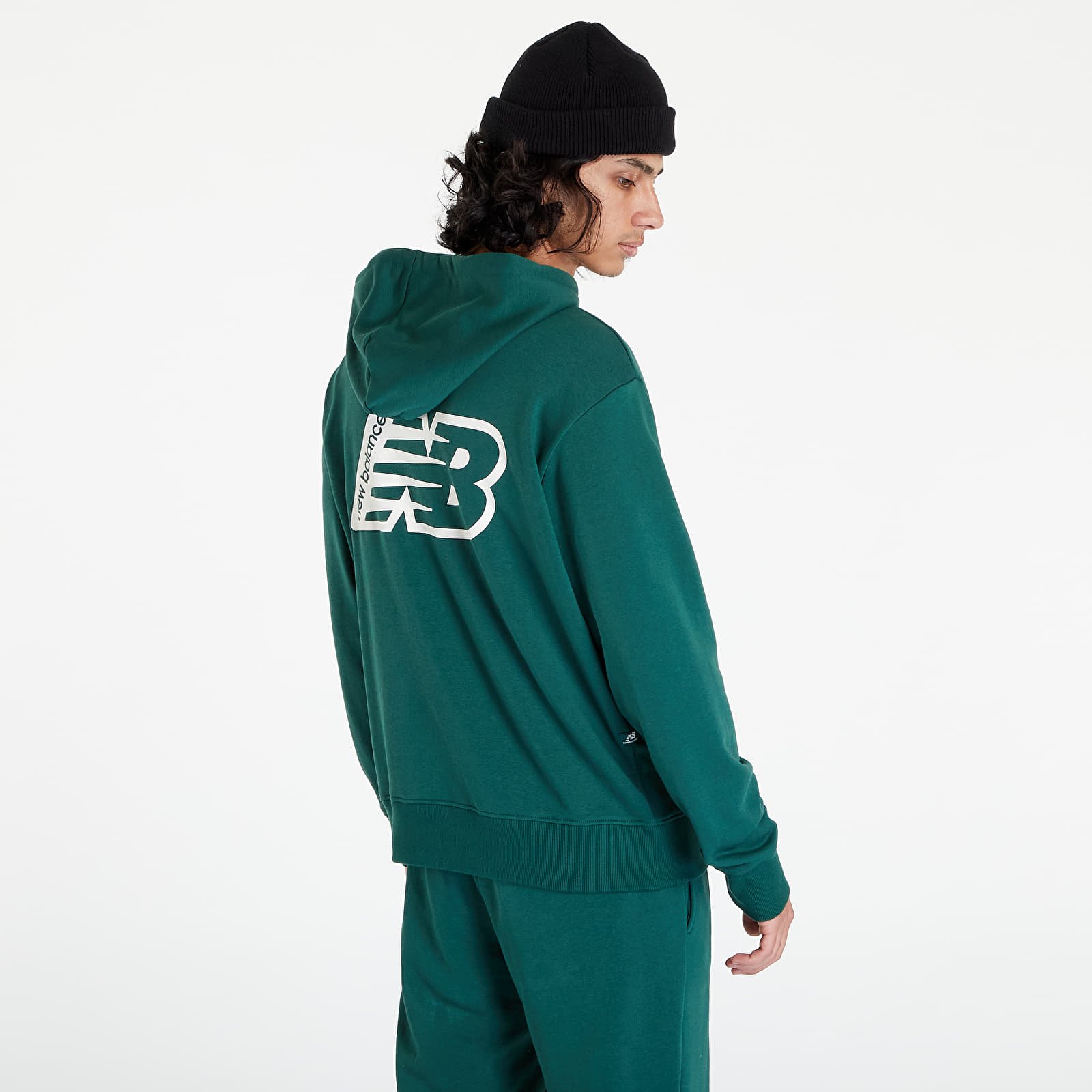 Sweatshirts New Balance Essentials Fleece Hoodie Nightwatch Green