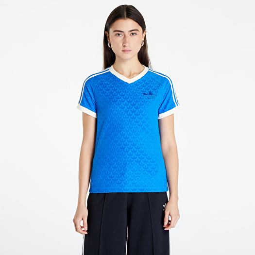 T shirts adidas Adicolor 70s Monogram T Shirt Blue Bird Footshop