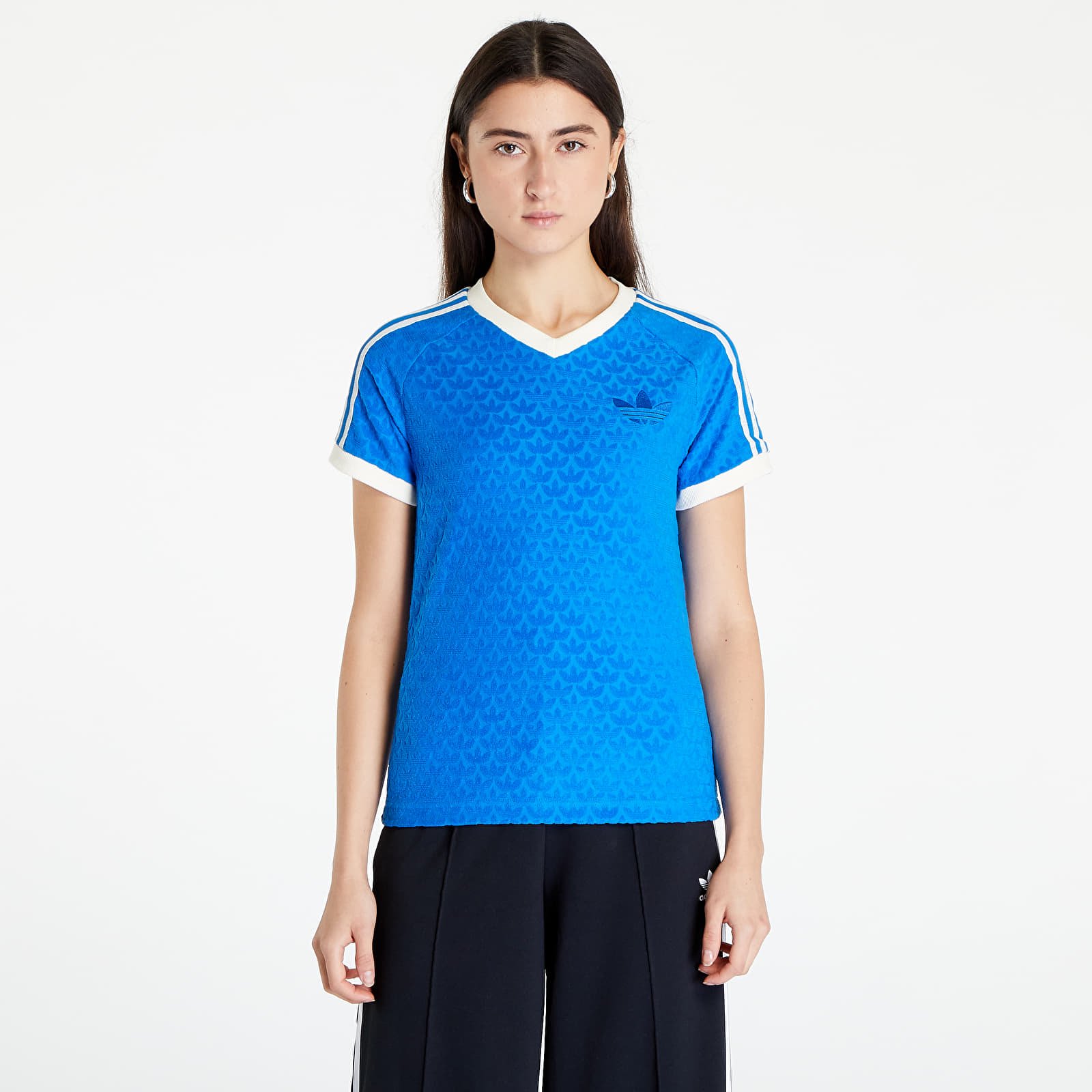 Tricouri adidas Adicolor 70s Monogram T-Shirt Blue Bird