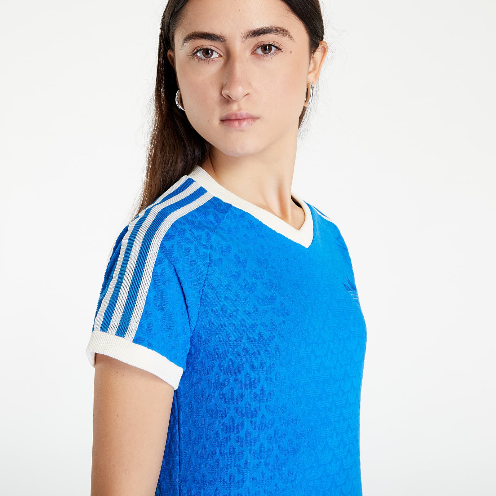 Tricouri adidas Adicolor 70s Monogram T-Shirt Blue Bird