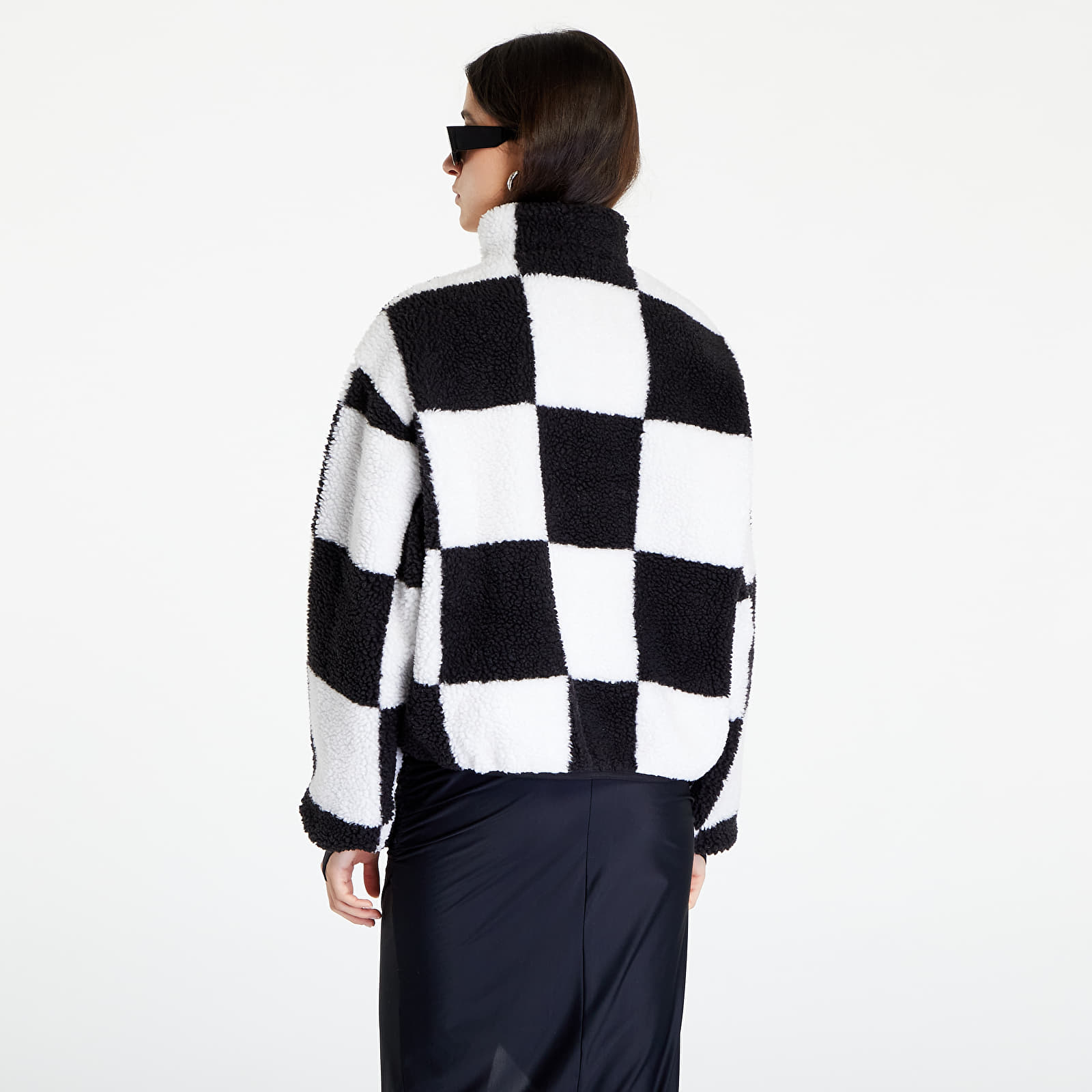 Giacche e cappotti Tommy Jeans Checkerboard Sherpa Popover Black Checkerboard