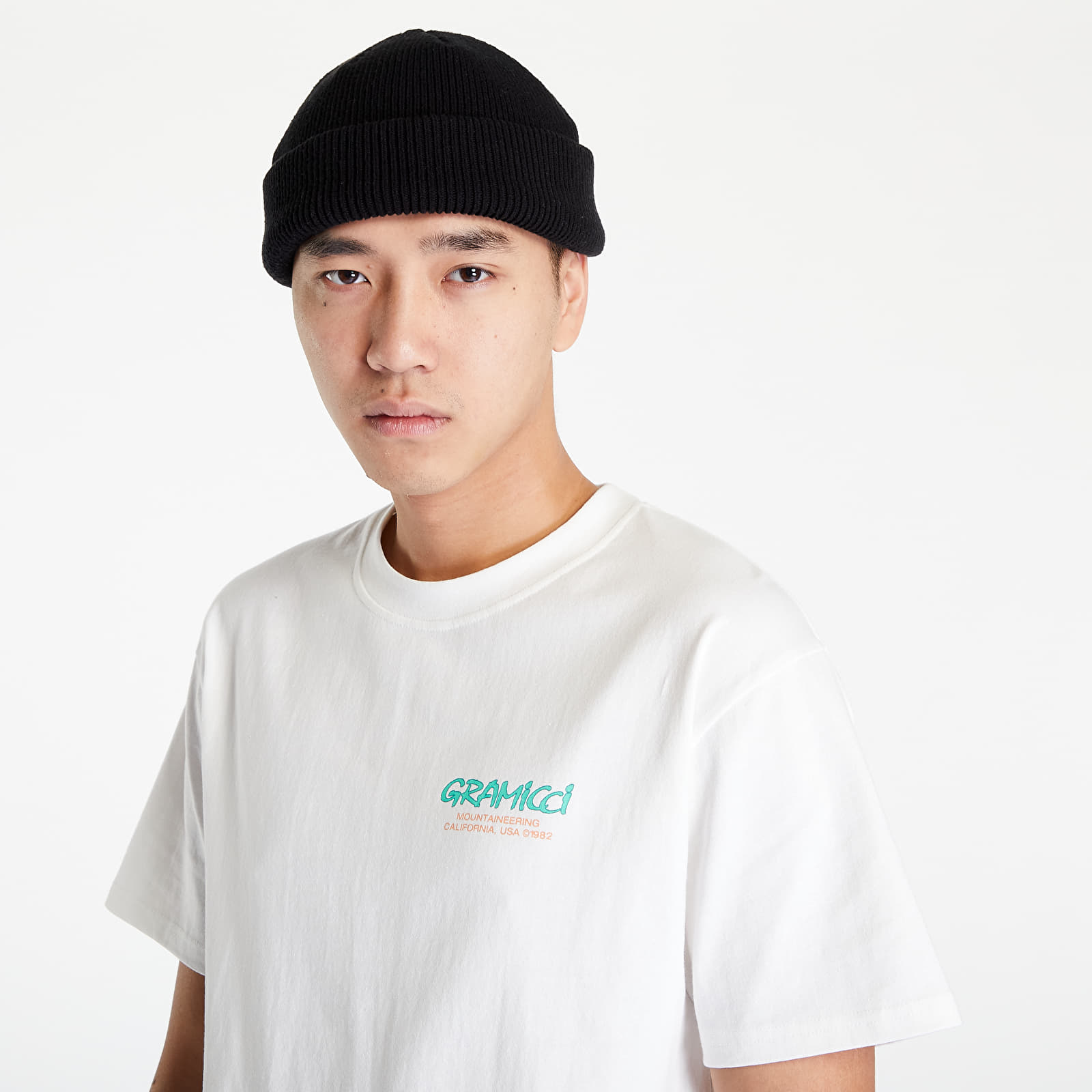 T-shirts Gramicci Mountaineering Tee UNISEX White/ Green