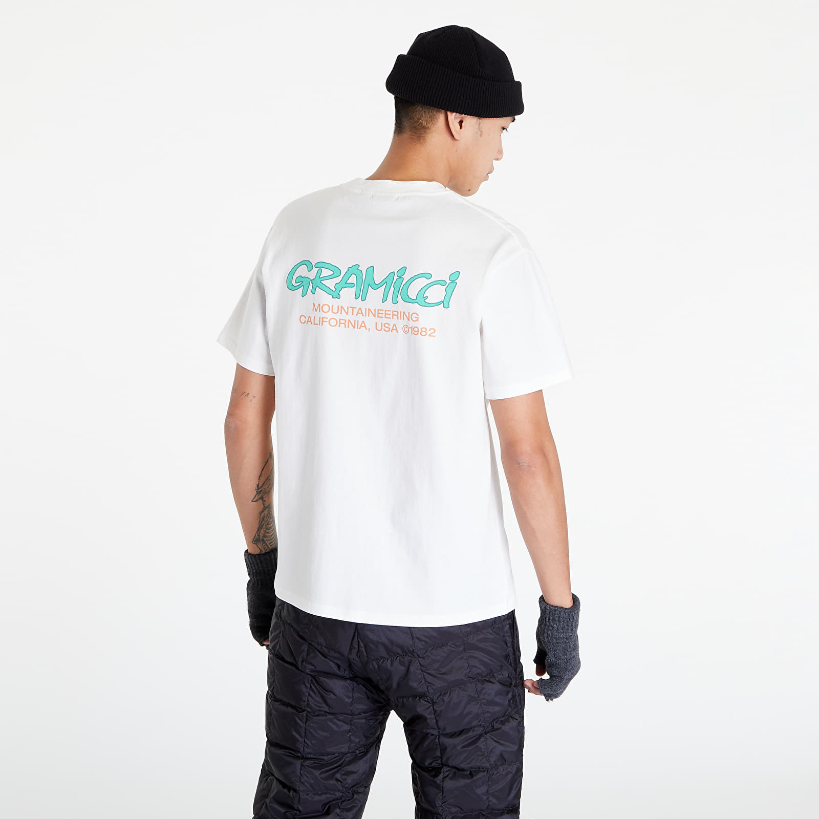 T-shirts Gramicci Mountaineering Tee UNISEX White/ Green