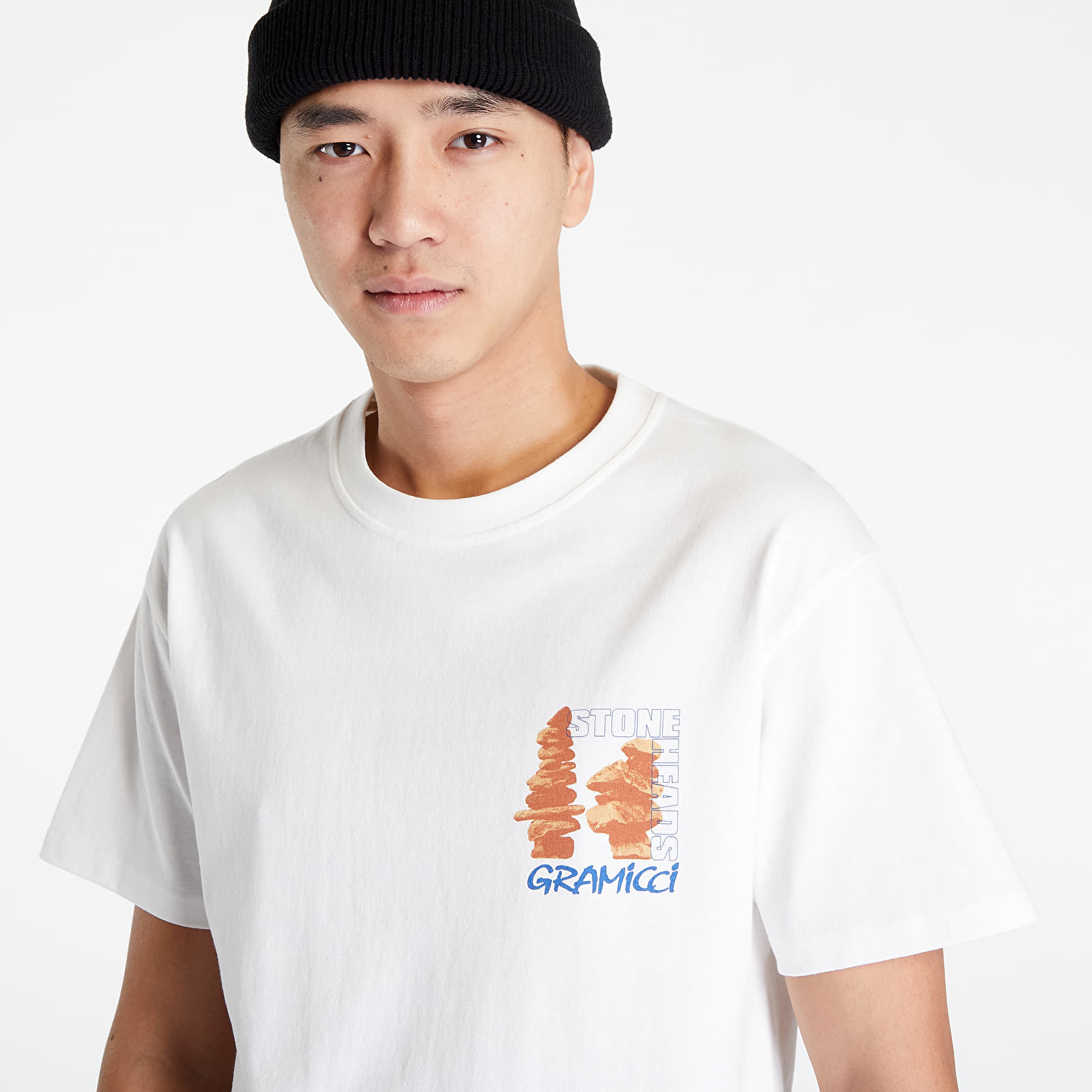 Unisex White | Blue The VI is Not a Real Place Puff Tee