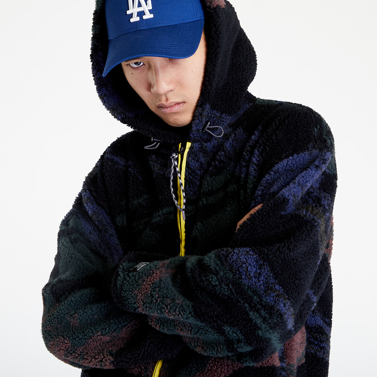 Jackets Levi s Sherpa Full Zip Hoodie Mountain Landscape Caviar Footshop