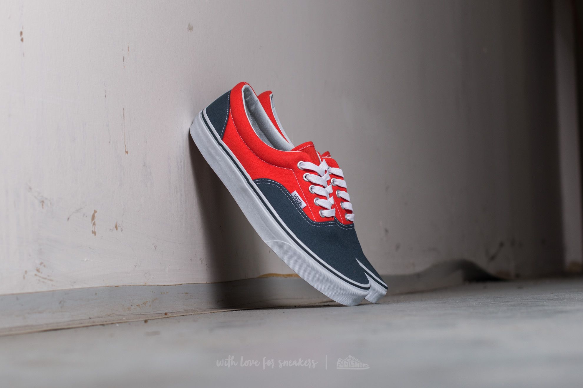 Men's shoes Vans Era (Canvas) Dark Slate/ Cherry (8FRMV7) | Footshop