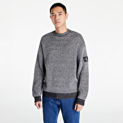 Sweaters Calvin Klein Jeans Badge Plated Crewneck Ck Black/ Bright White |  Footshop