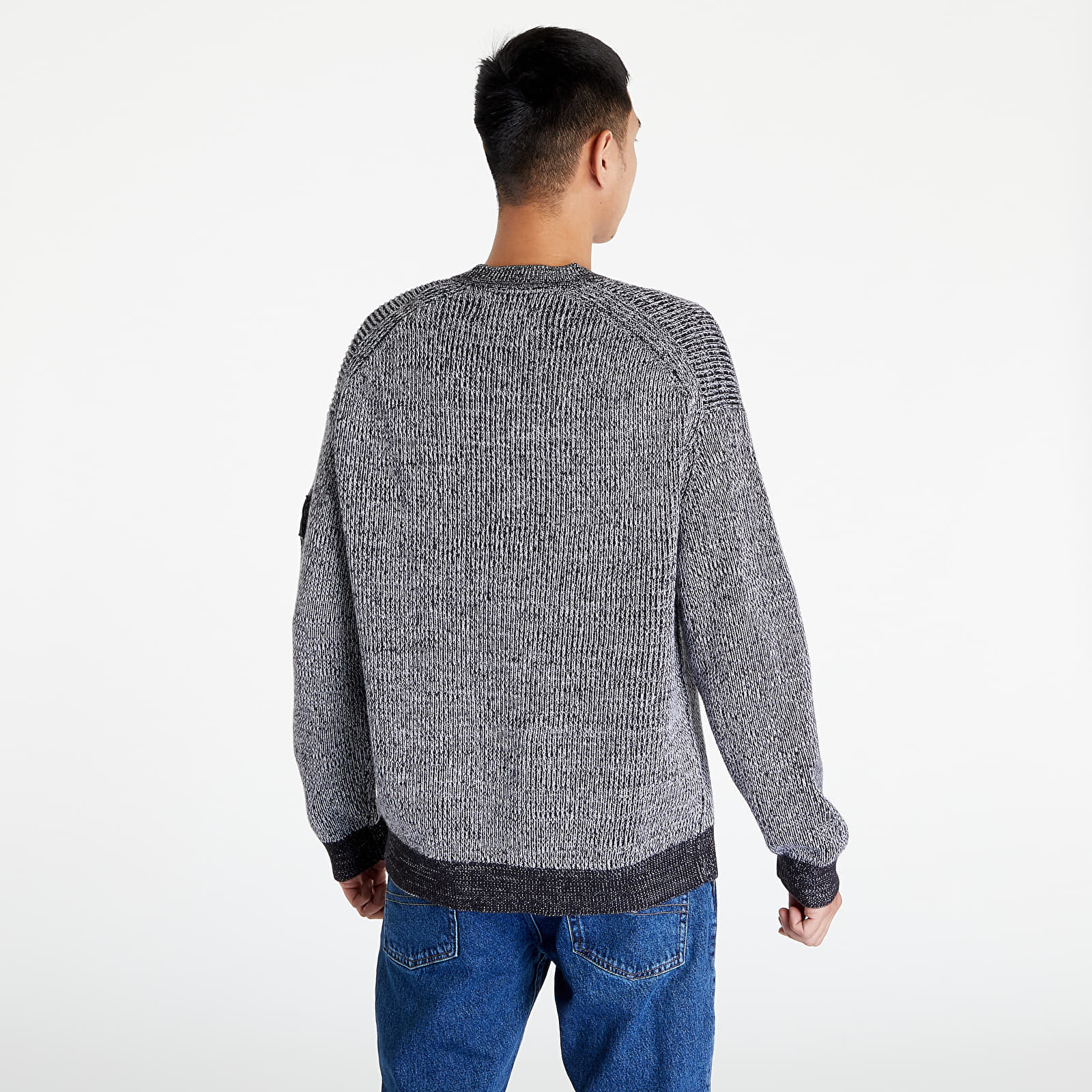 Sweaters Calvin Klein Jeans Badge Plated Crewneck Ck Black/ Bright White |  Footshop