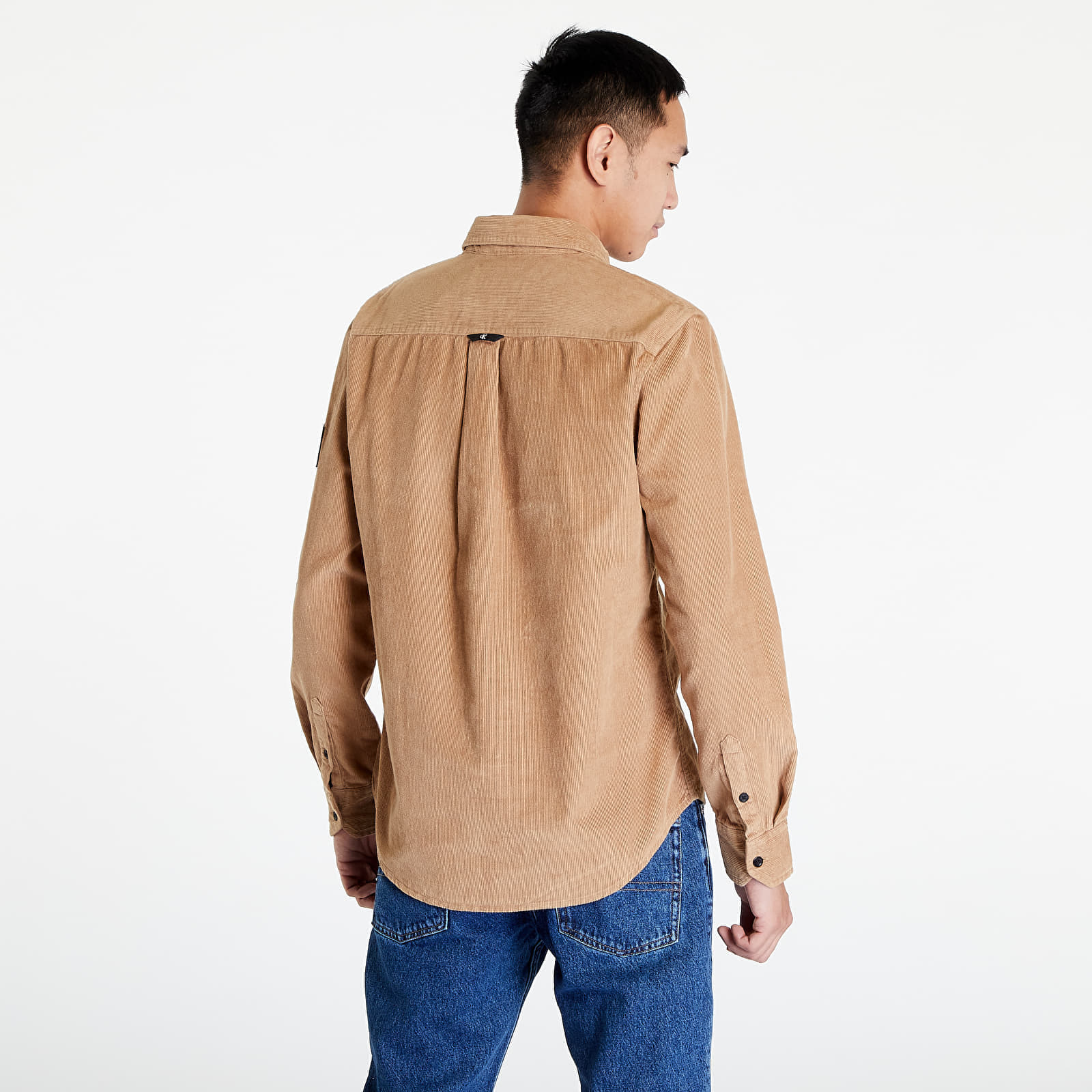 Srajce  Calvin Klein Jeans Monologo Badge Cordu Timeless Camel