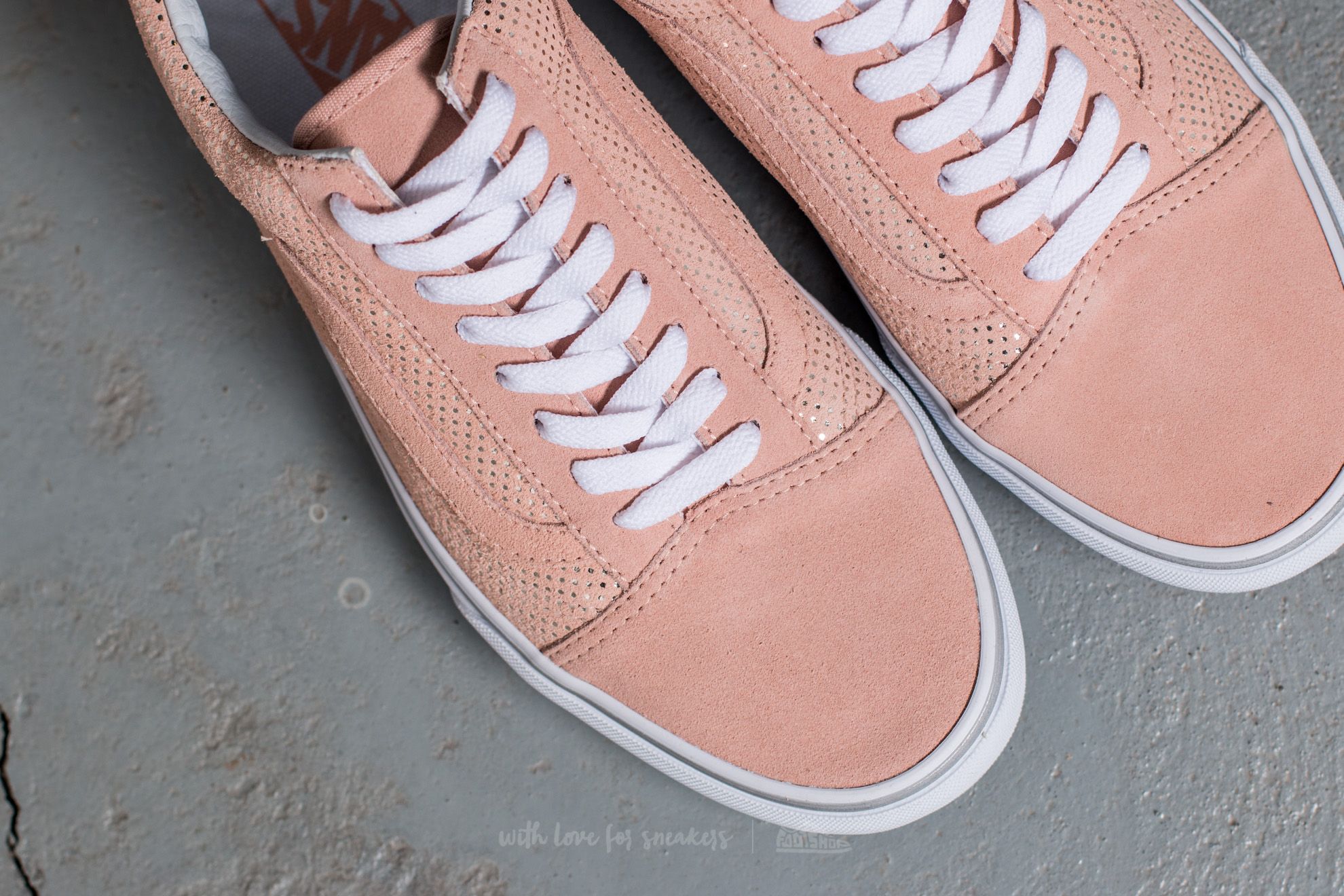 Women s shoes Vans Old Skool Metallic Dots Rose Spanish Villa