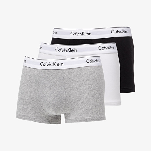 Trunks Calvin Klein Modern Cotton Stretch Trunk 3-Pack Black/ White/ Grey  Heather