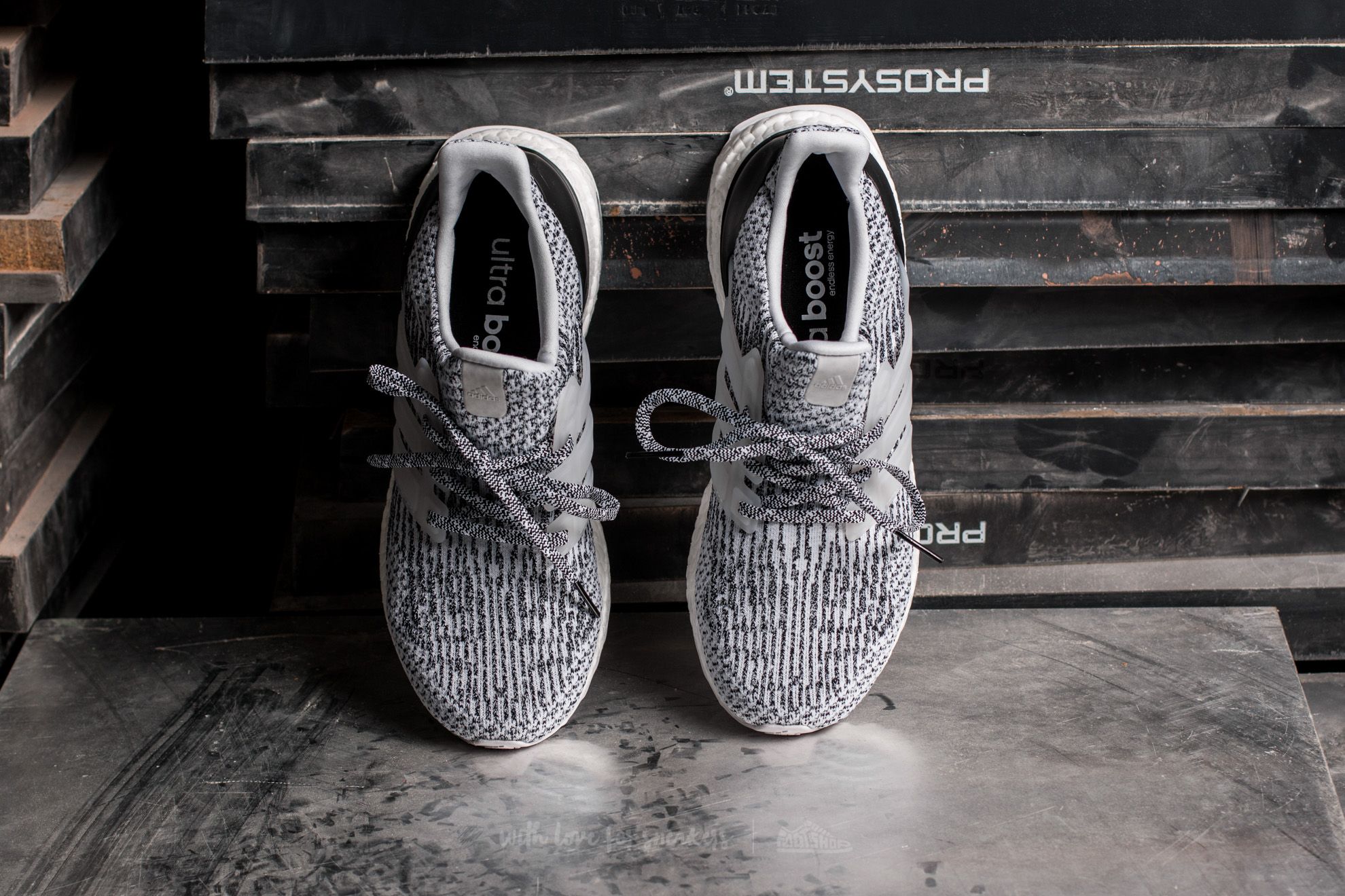 Adidas ultra boost black and white yeezy shop