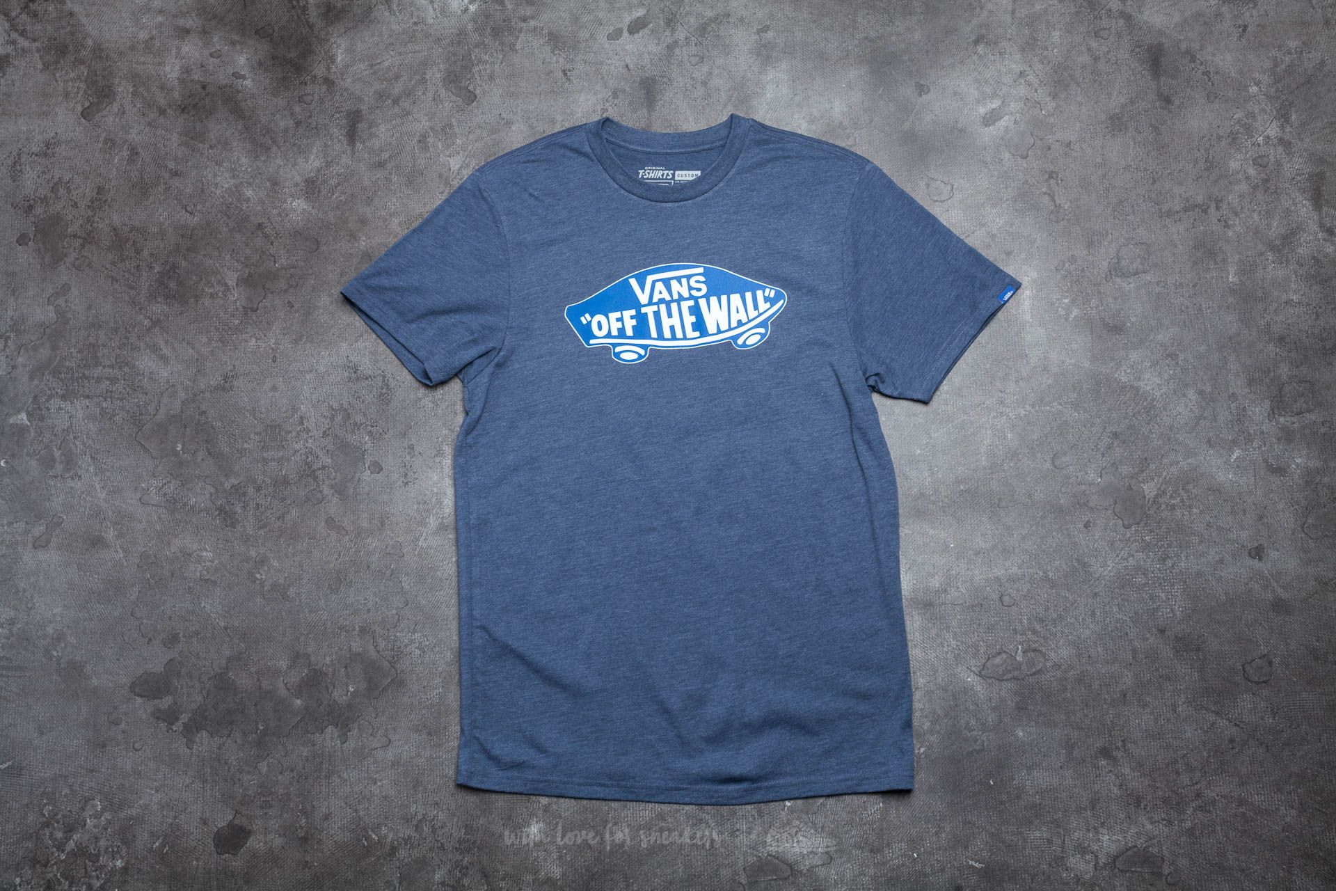 T-shirts Vans Off The Wall Tee Navy Heather-Imperial Blue