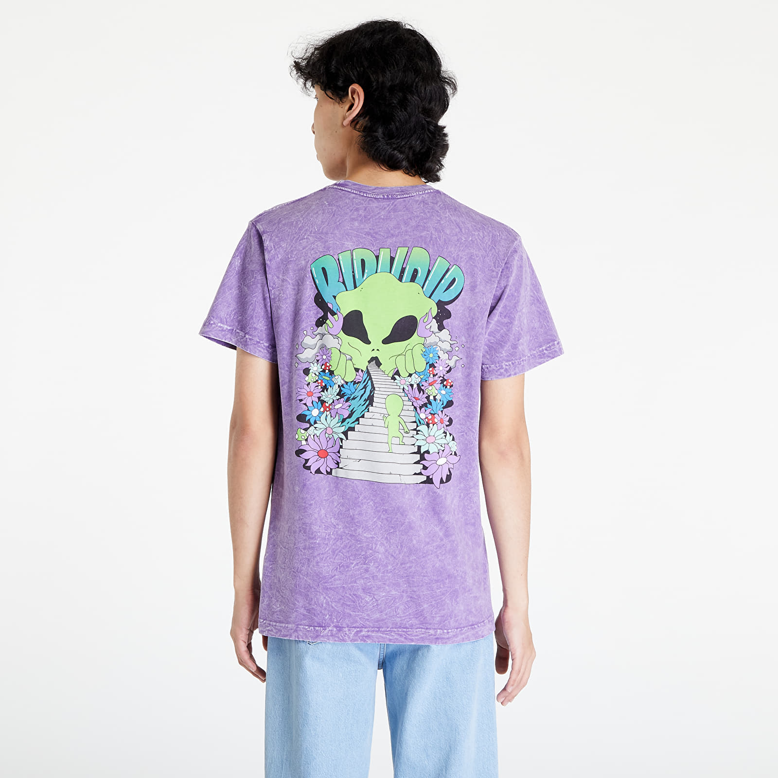 Tricouri  RIPNDIP The Unknown Tee Purple Mineral Wash