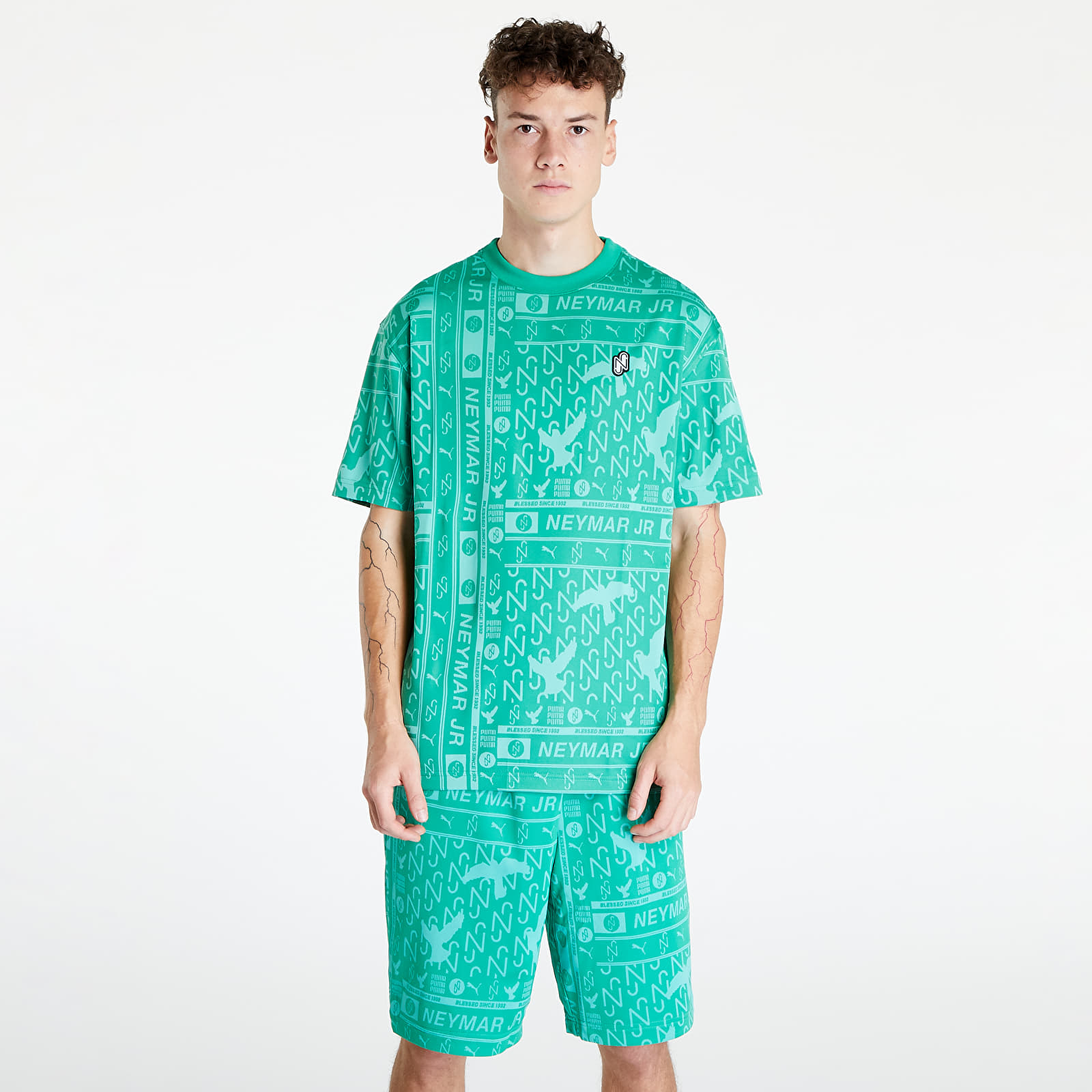 Camisetas Puma x Neymar Jr. Jaquard Tee Leprechaun Green
