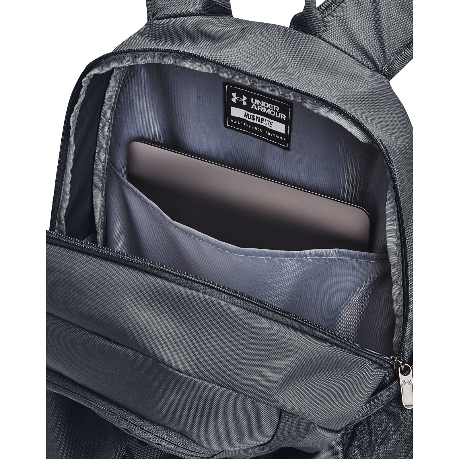 Backpacks Under Armour Hustle Lite Backpack Pitch Gray/ Pitch Gray/ Black