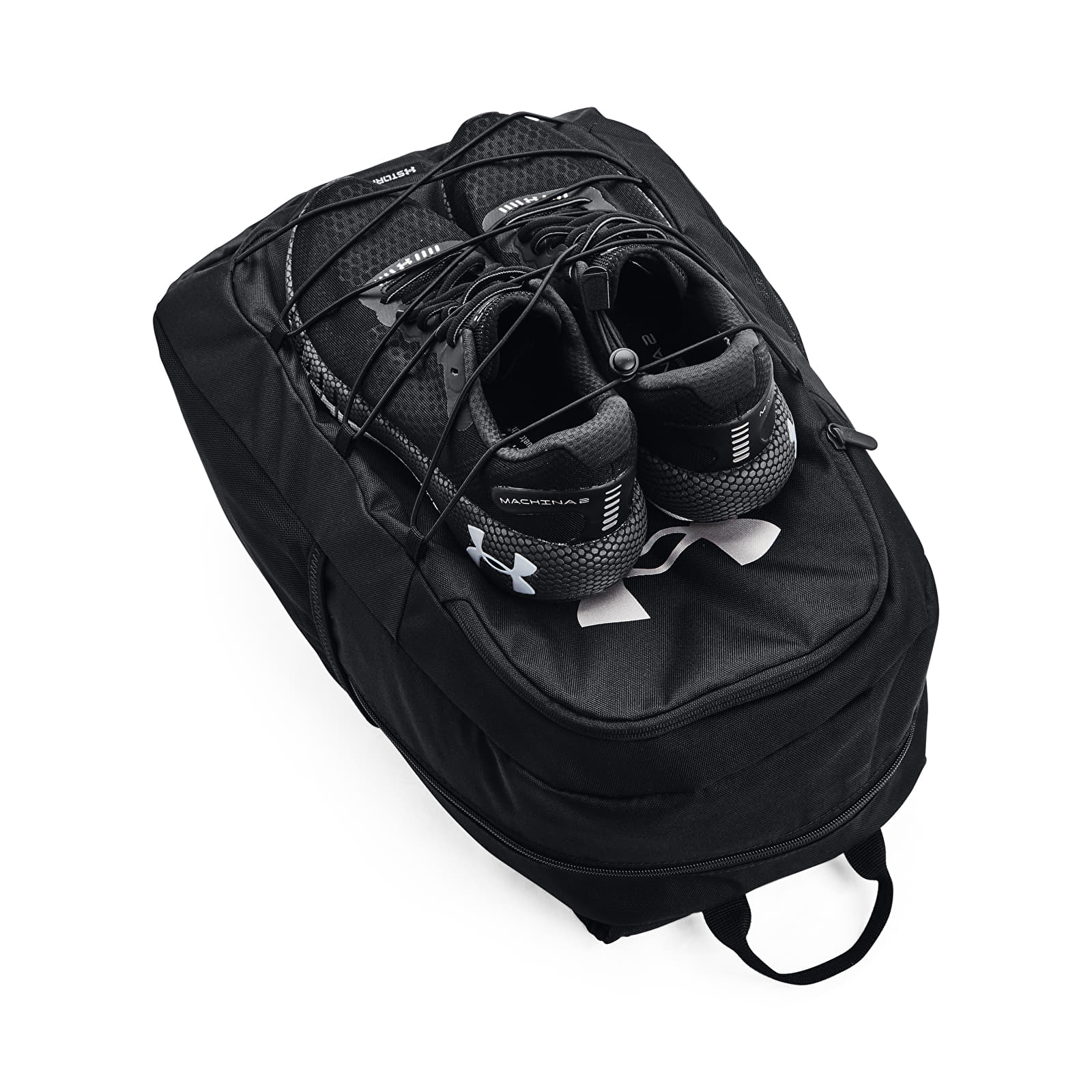 Batohy Under Armour Hustle Sport Backpack Black/ Black/ Silver