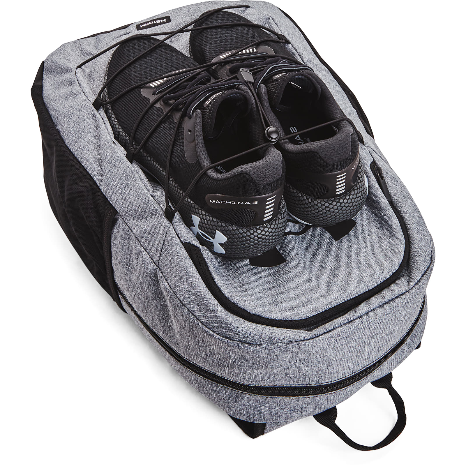 Batohy Under Armour Hustle Sport Backpack Pitch Gray Medium Heather/ Black/ Black