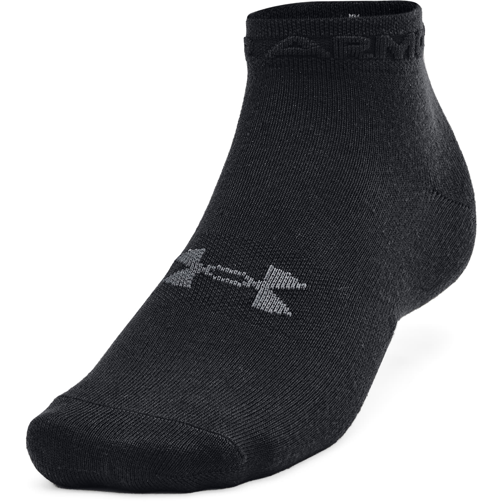 Socks Under Armour Essential Low Cut 3-Pack Socks Black/ Black/ Pitch Gray