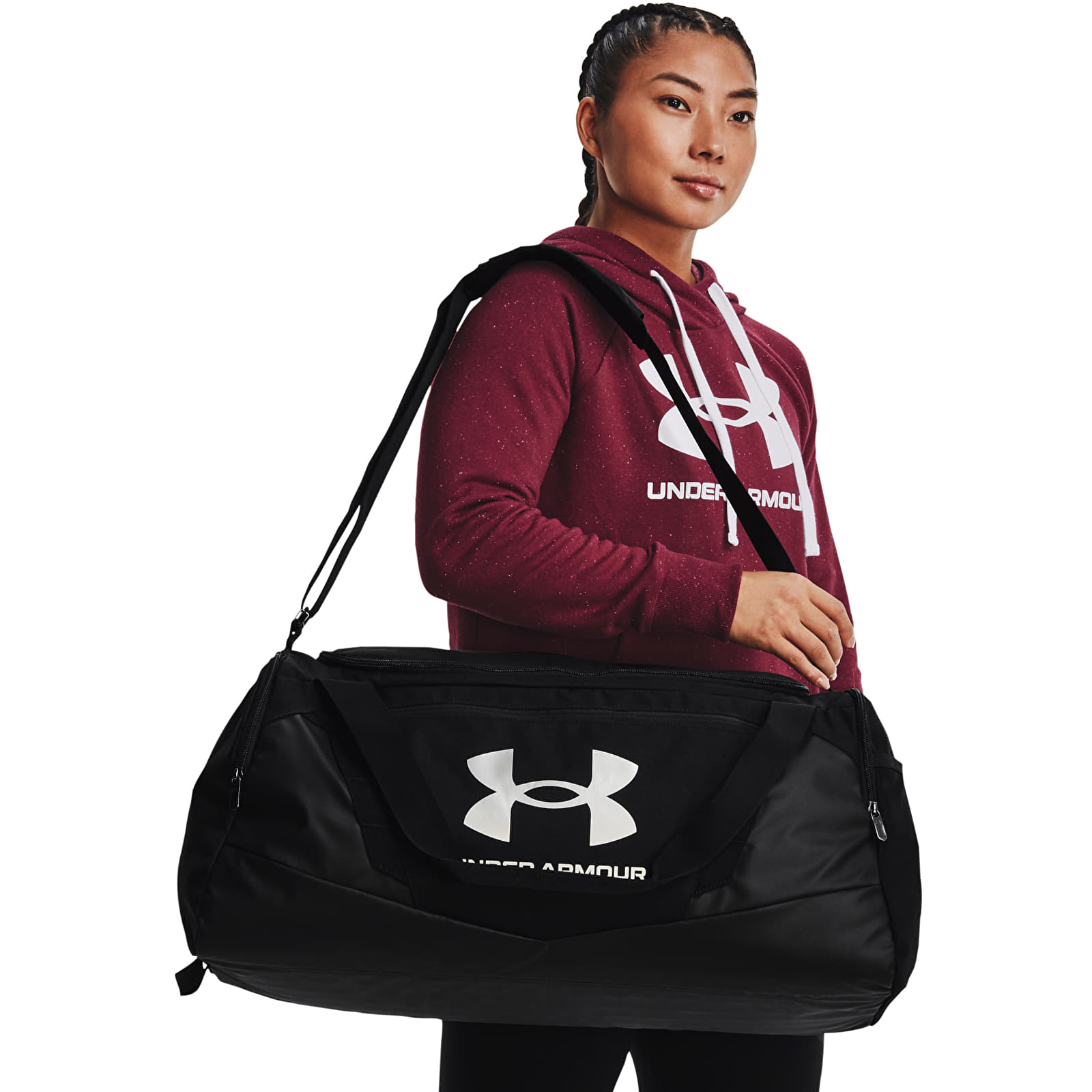 Crossbody táskák Under Armour Undeniable 5.0 Duffle Md Black/ Black/ Metallic Silver