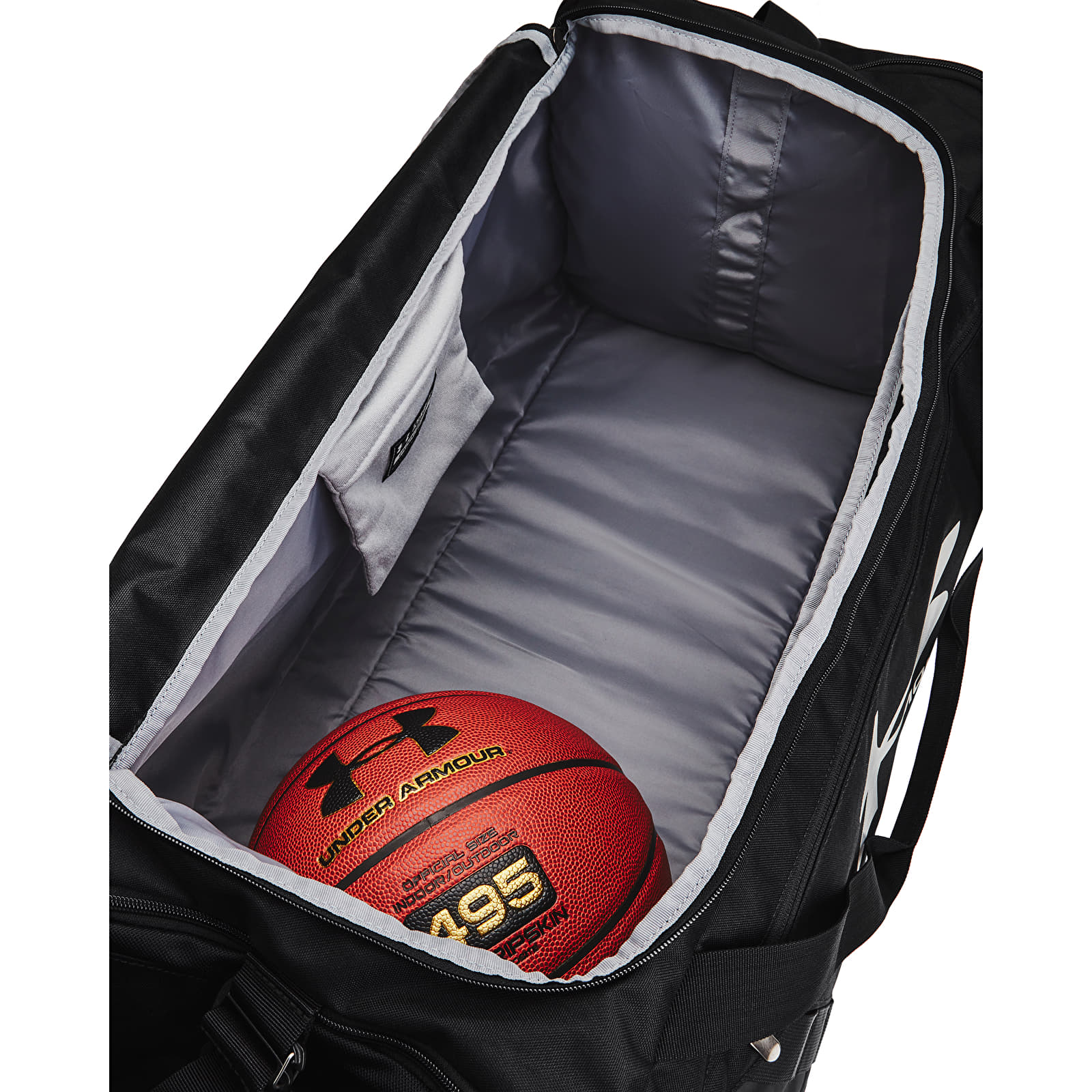Torby przez ramię Under Armour Undeniable 5.0 Duffle Lg Black/ Black/ Metallic Silver
