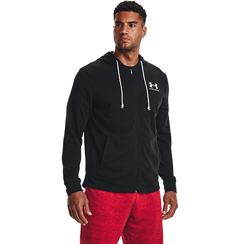 Sweatshirt Under Armour Rival Terry Lc Fz Black/ Onyx White