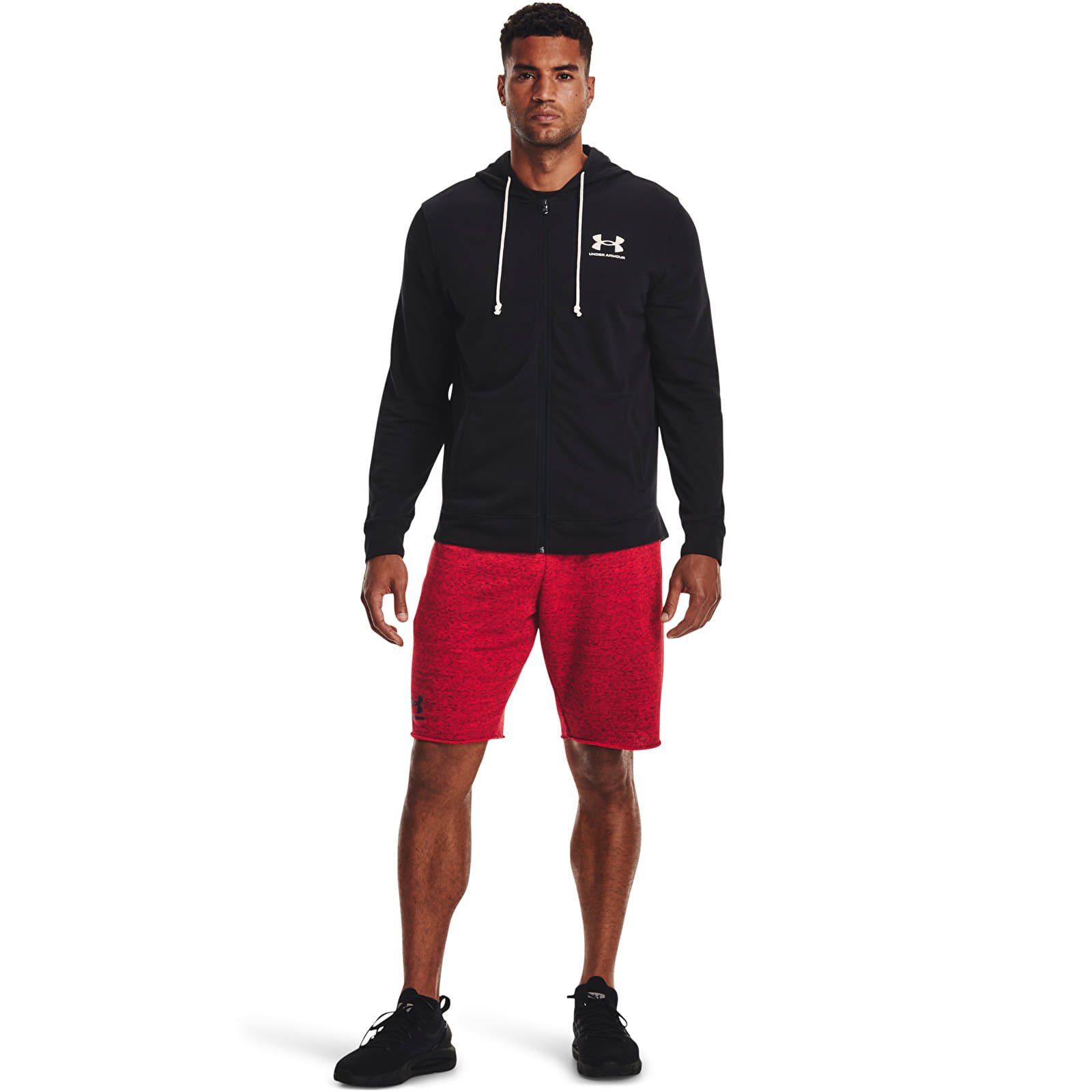 Mikiny a svetry Under Armour Rival Terry Lc Fz Black/ Onyx White