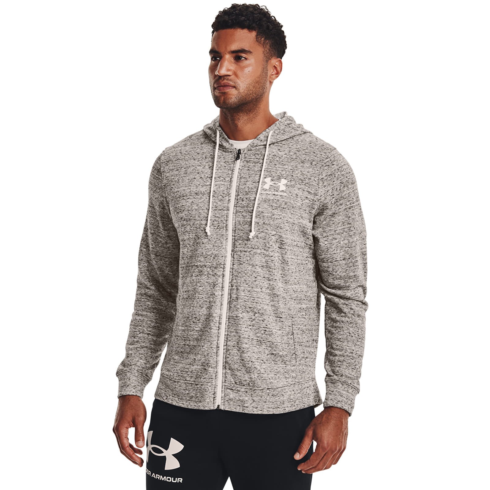 Sweat-shirt Under Armour Rival Terry Lc Fz Onyx White S