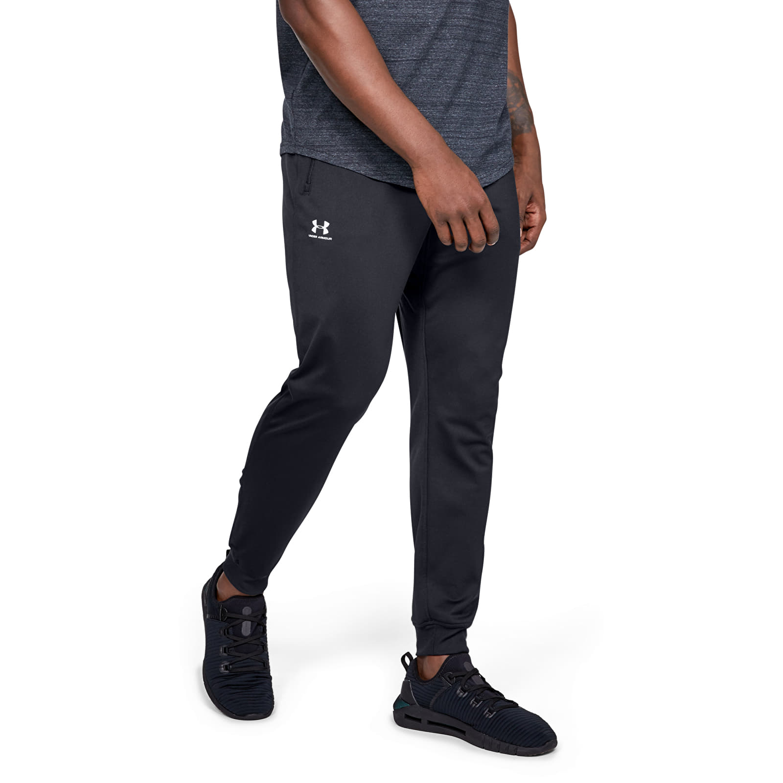 Pants and jeans Under Armour Sportstyle Tricot Jogger Black/ White