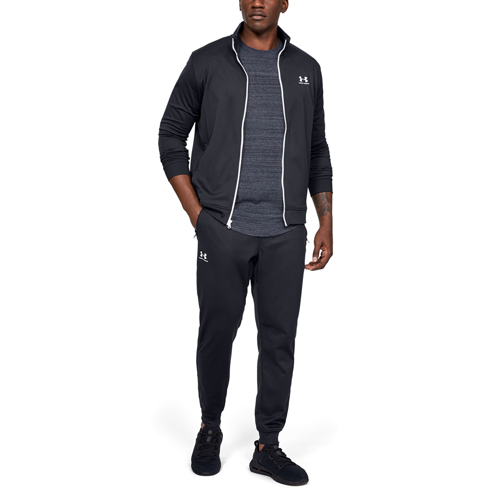 Hosen und Jeans Under Armour Sportstyle Tricot Jogger Black/ White