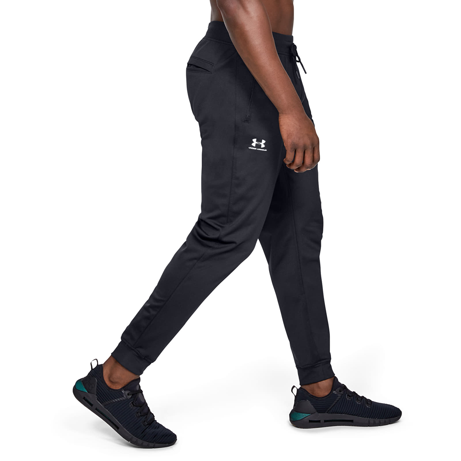 Pants and jeans Under Armour Sportstyle Tricot Jogger Black/ White